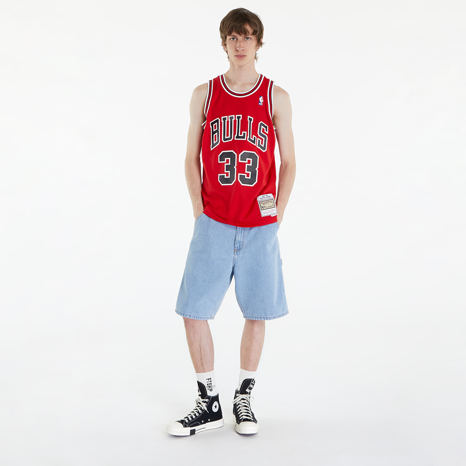 Dresy Mitchell & Ness Chicago Bulls 33 Scottie Pippen Swingman Jersey Red