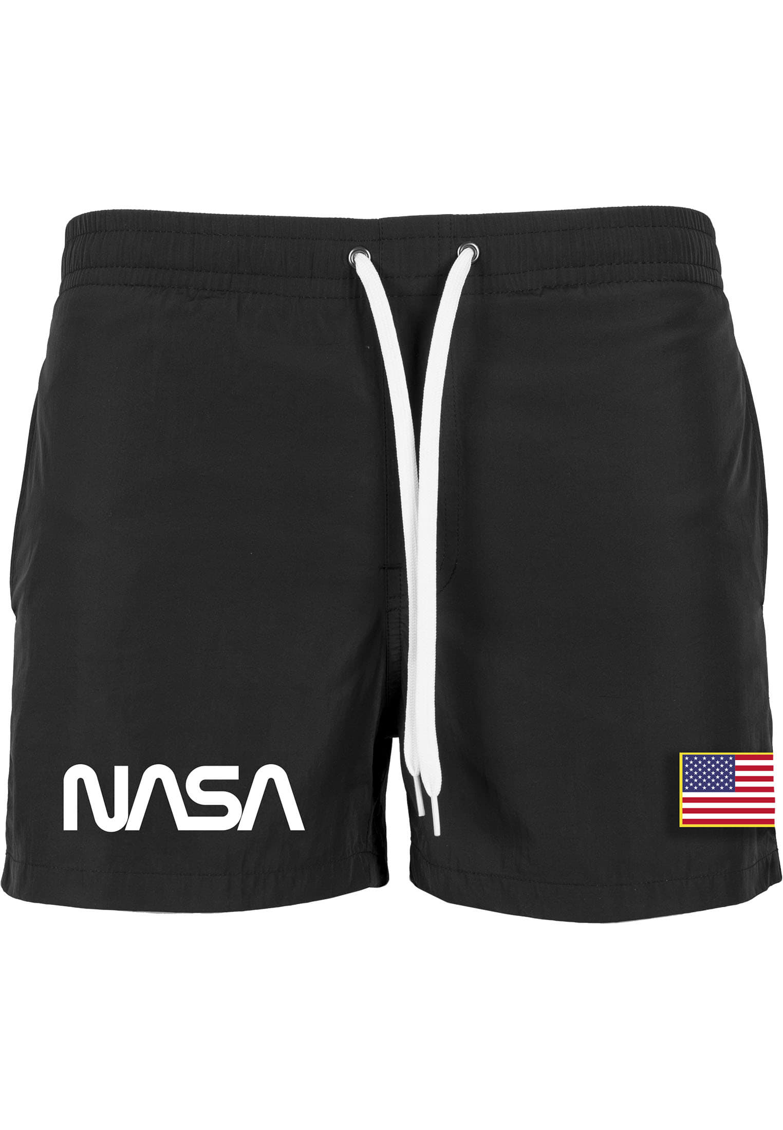 Maillots de bain Urban Classics NASA Worm Logo Swim Shorts Black Queens