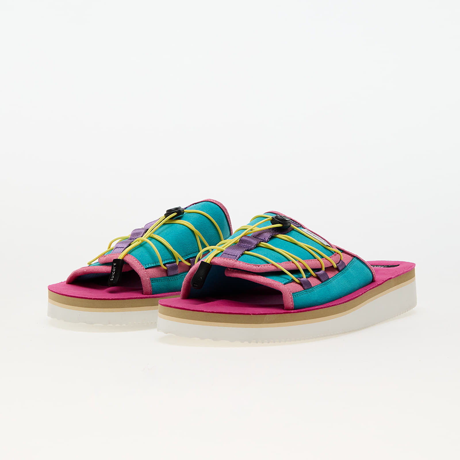 Pantofle SUICOKE OLAS-ECS Turquoise/ Pink