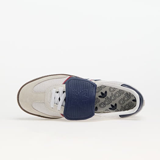 [ADIDAS] SAMBA LT CRYWHT/DARKBLUE/GUM5 ☆ Men's sneakers and shoes adidas Samba Lt Crystal White