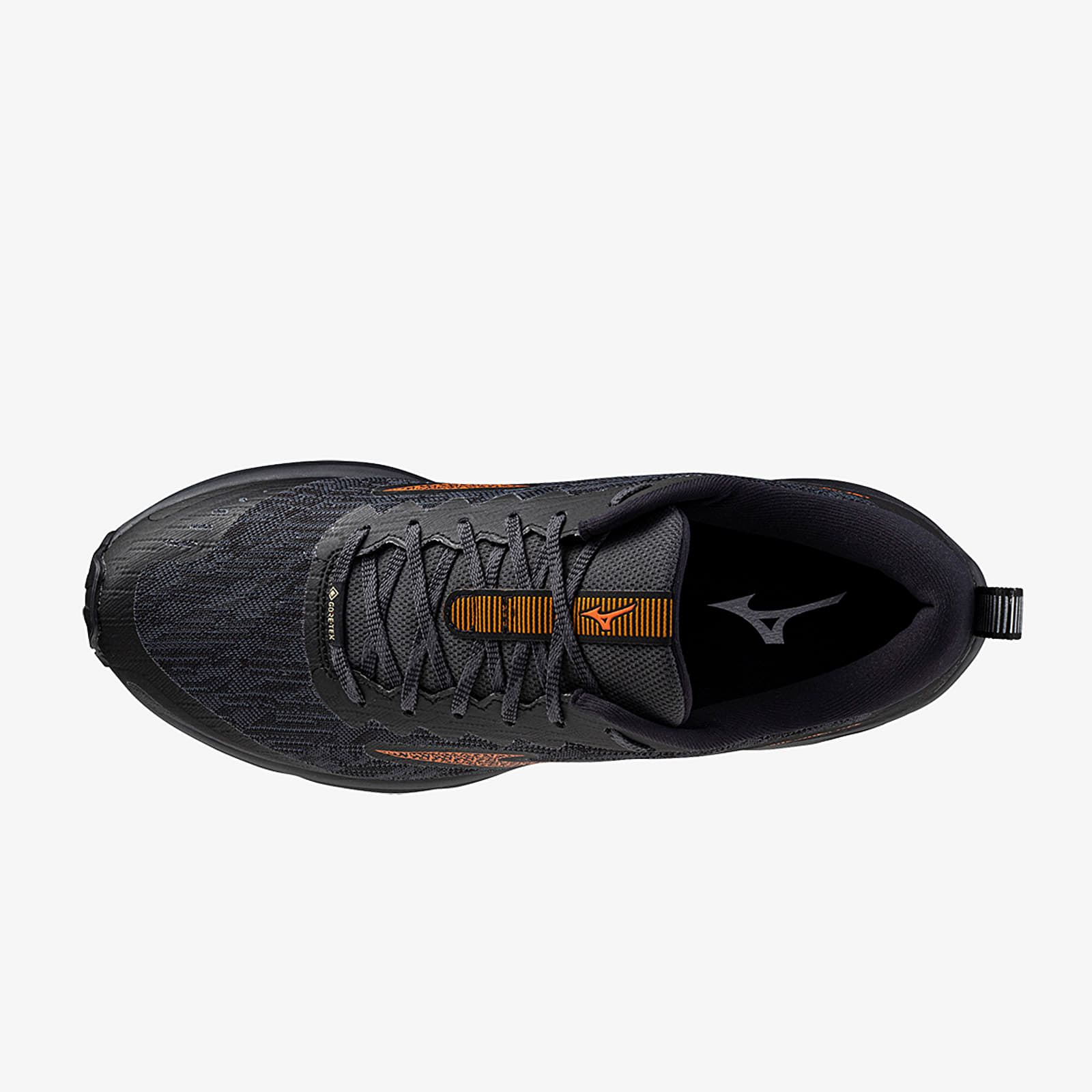 Turnschuhe und Schuhe für Männer Mizuno Wave Rider Gtx Black/ Nasturtium/ Carrot Curl