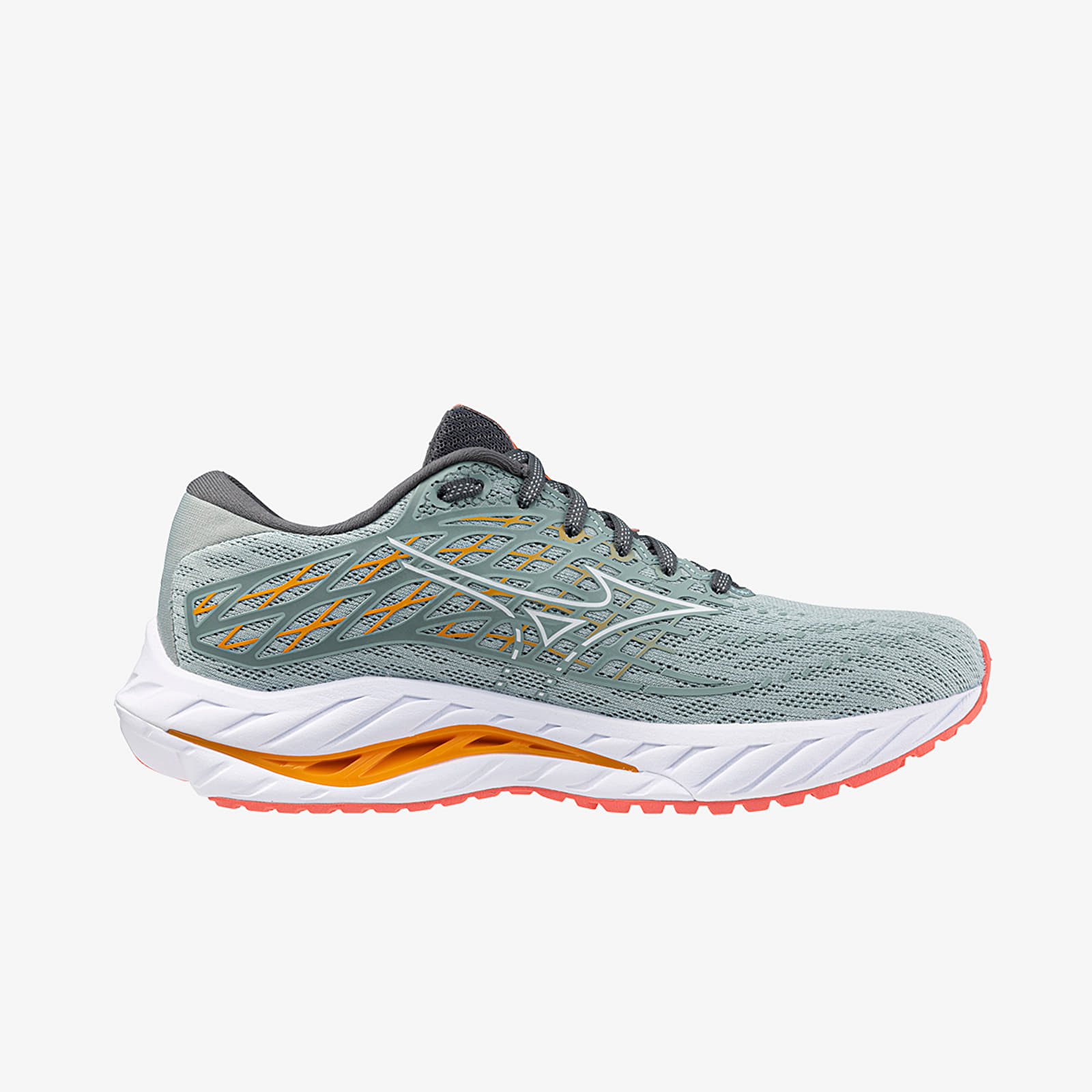 Damesschoenen Mizuno Wave Inspire 20 Gray Mist/ White/ Dubarry