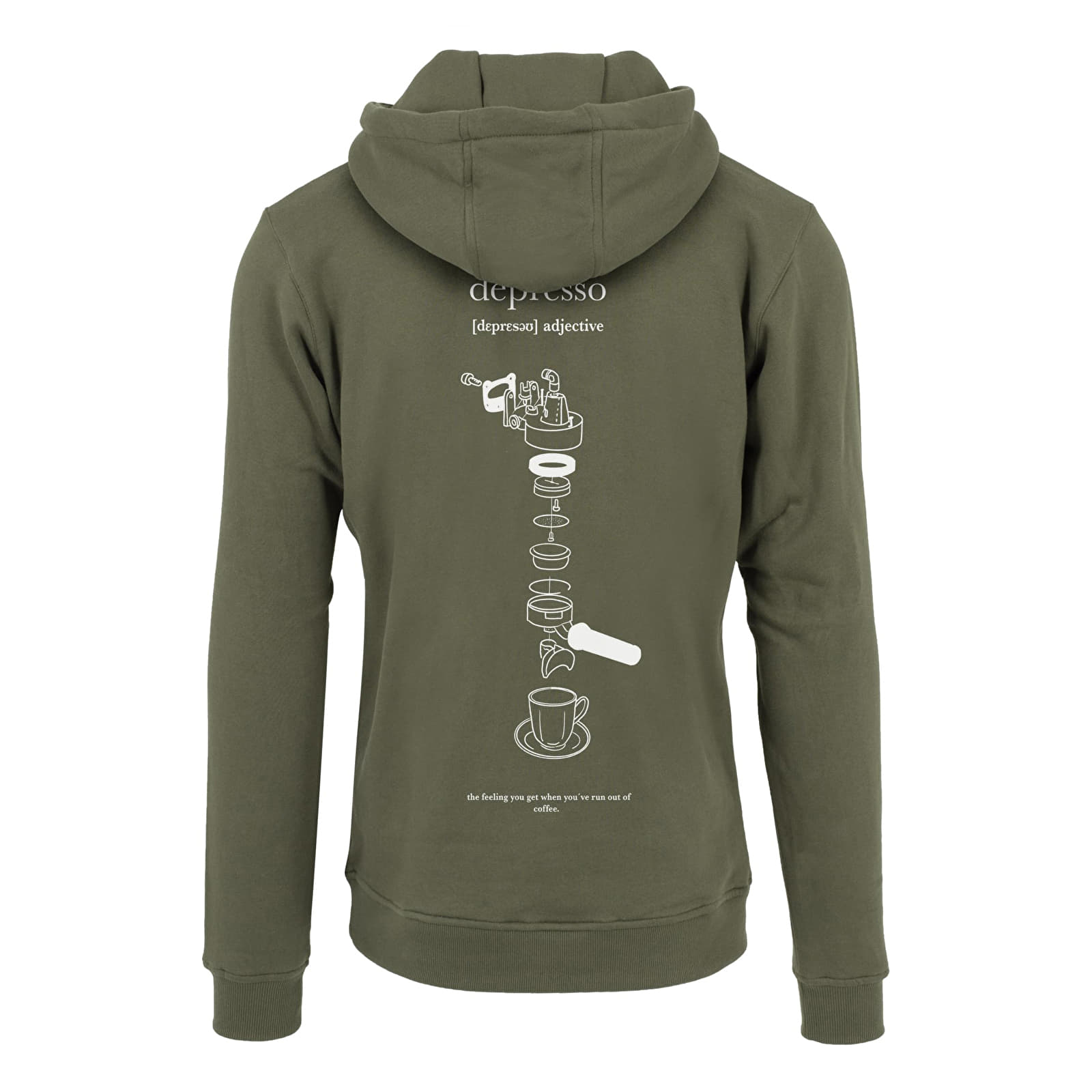Dukserice Urban Classics Depresso Hoody Olive