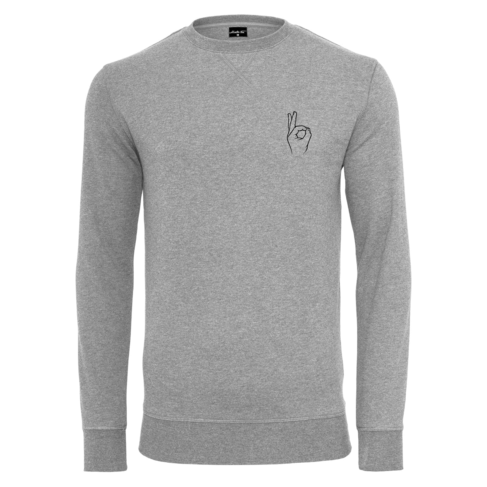 Dukserice Urban Classics Easy Sign Crewneck Grey