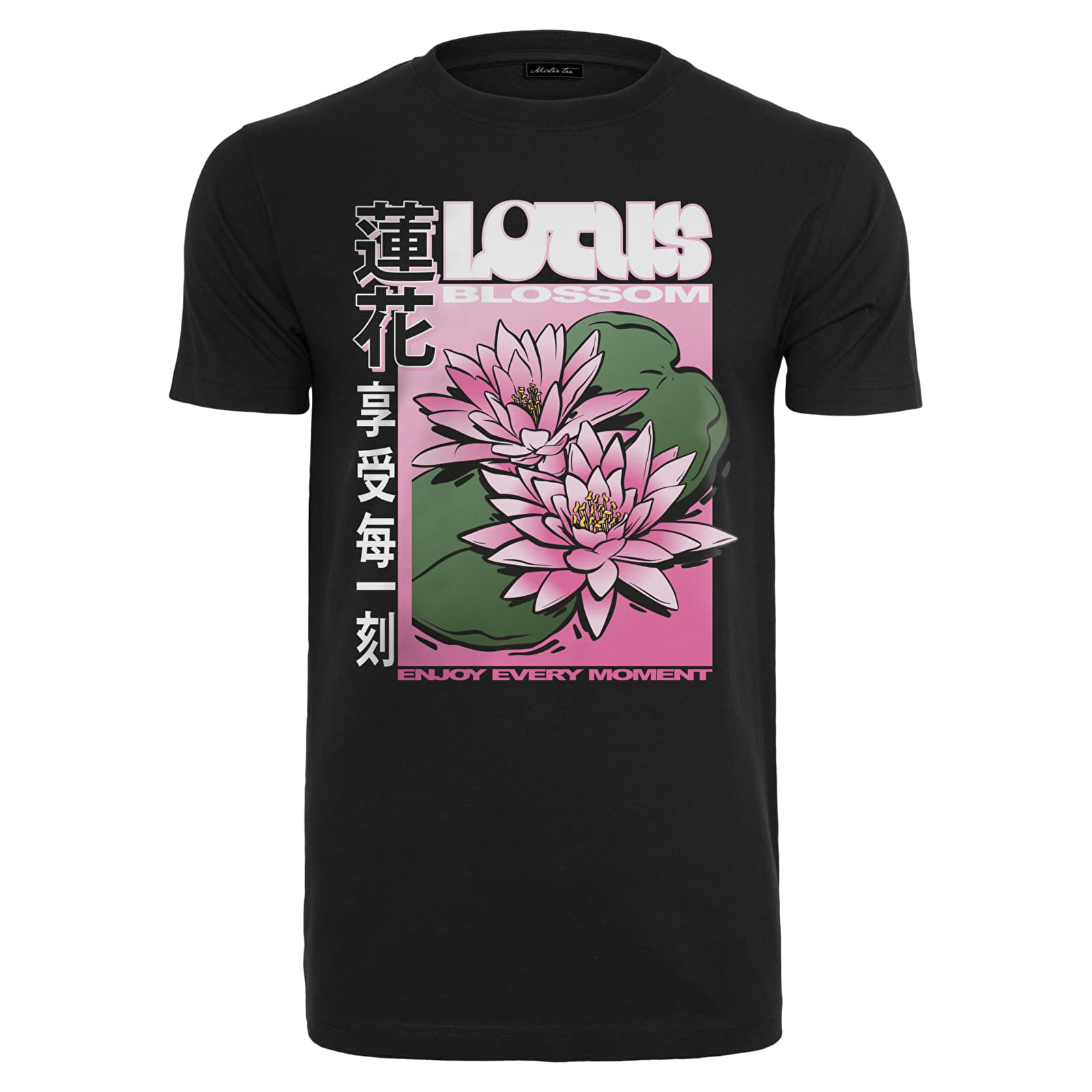 T-paidat Urban Classics Lotus Flower Tee Black