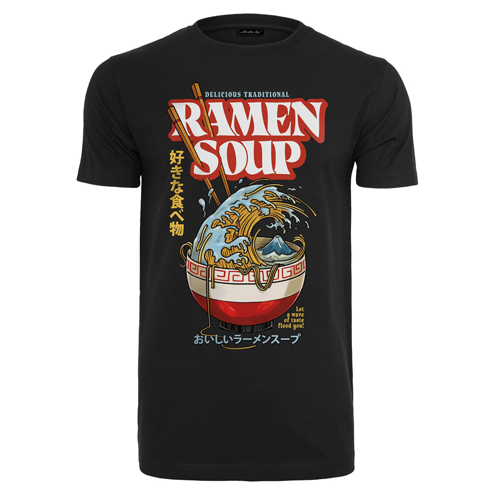 Tričko Urban Classics Ramen Soup Tee Black S