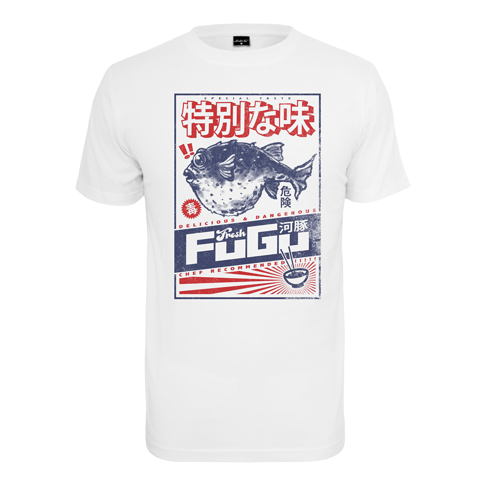 Trička Urban Classics Fugu Tee White