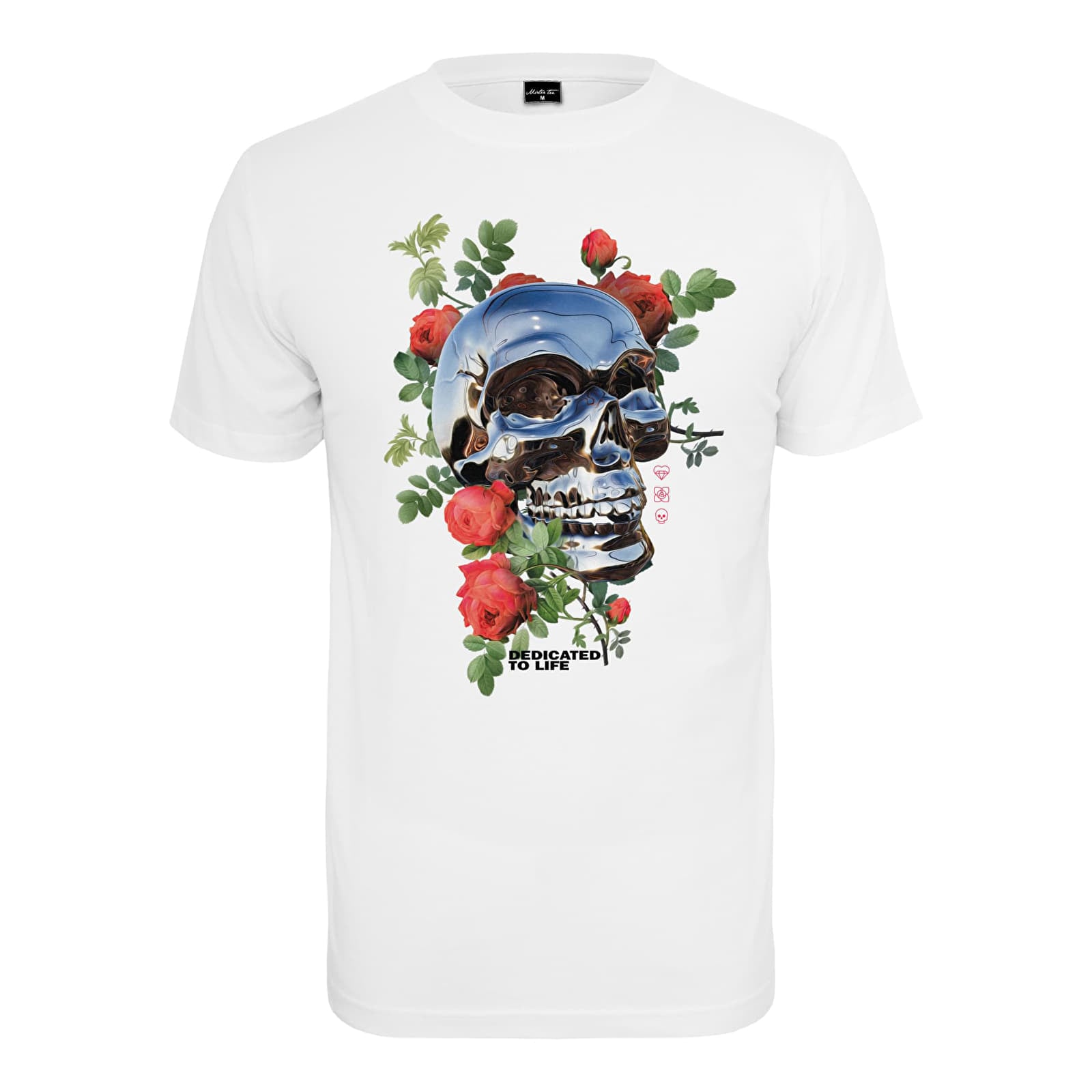 T-paidat Urban Classics Chrome Skull Tee White