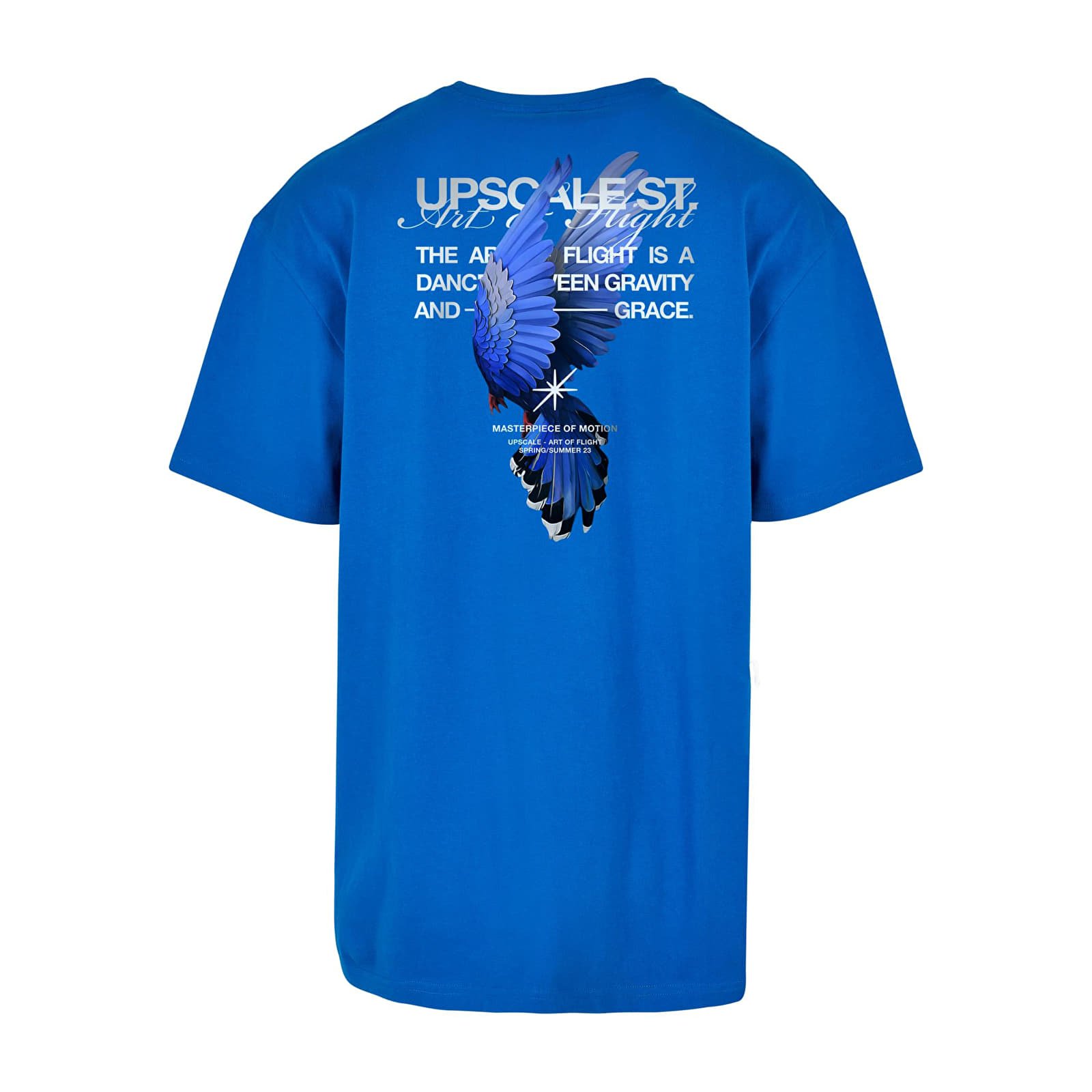T-shirts Urban Classics Motion Oversize Tee Cobalt Blue