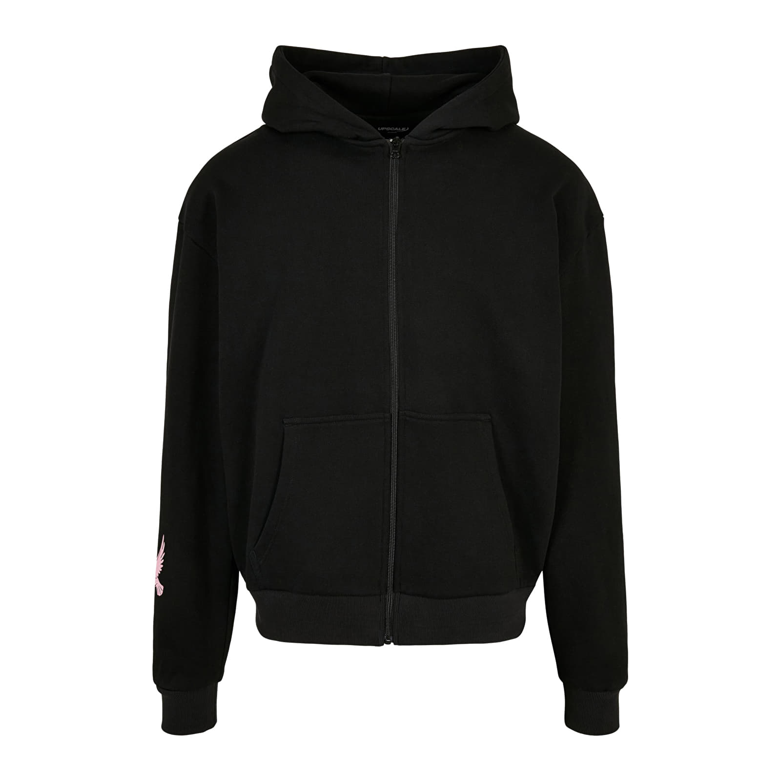 Dukserice Urban Classics Doves Oversize Zip Hoodie Black