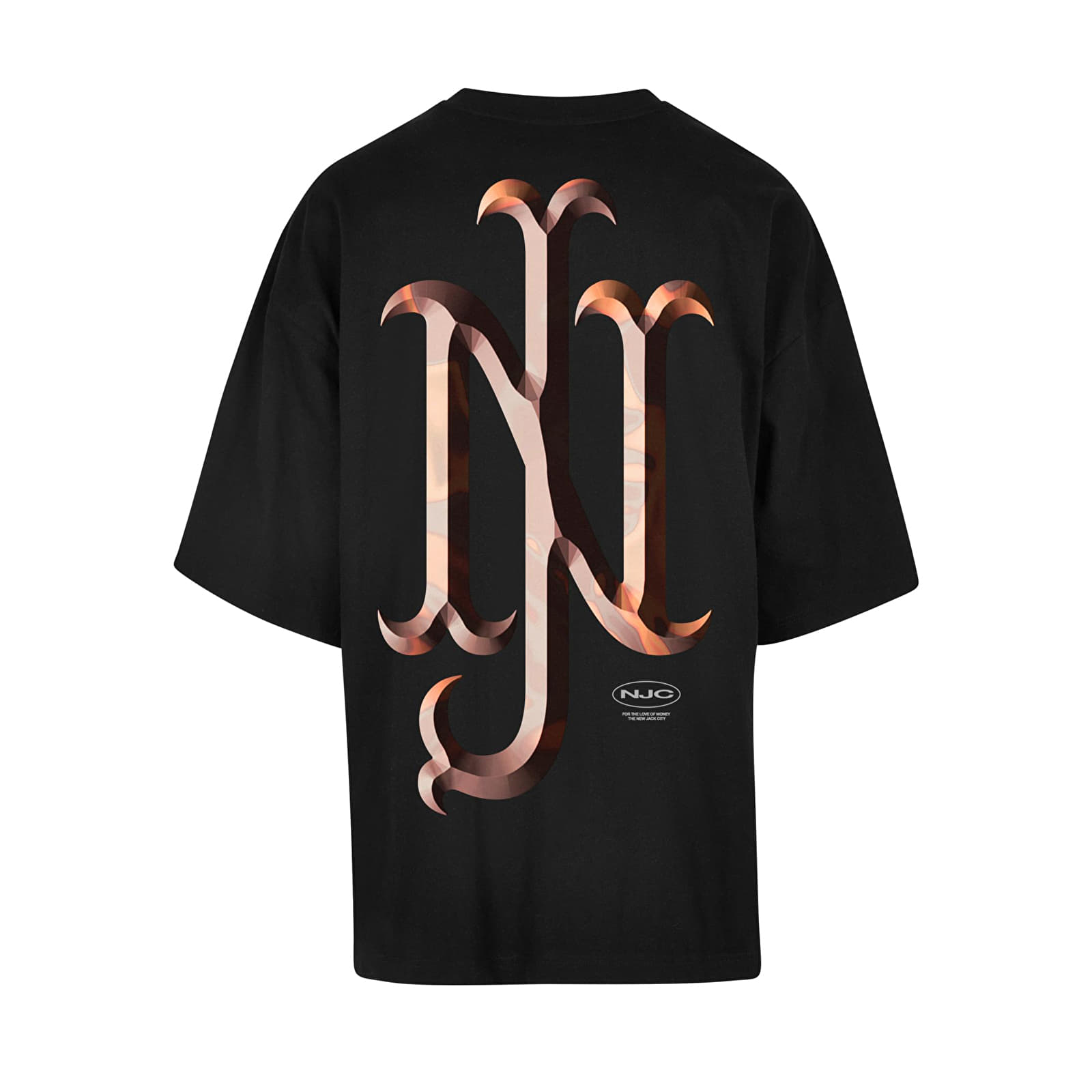 Trička Urban Classics New Jack City Huge Tee Black