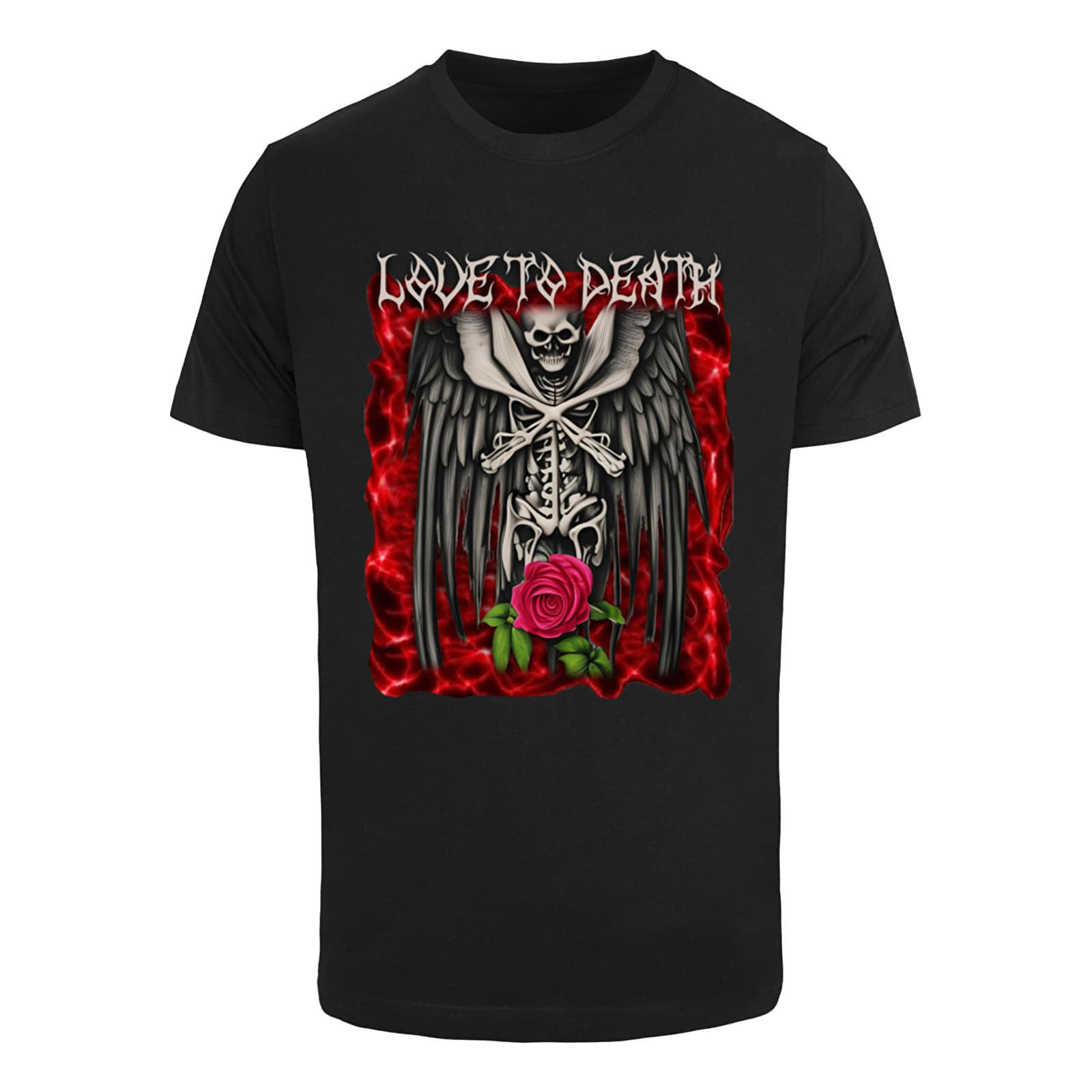 Tričko Urban Classics Love To Death Tee Black S