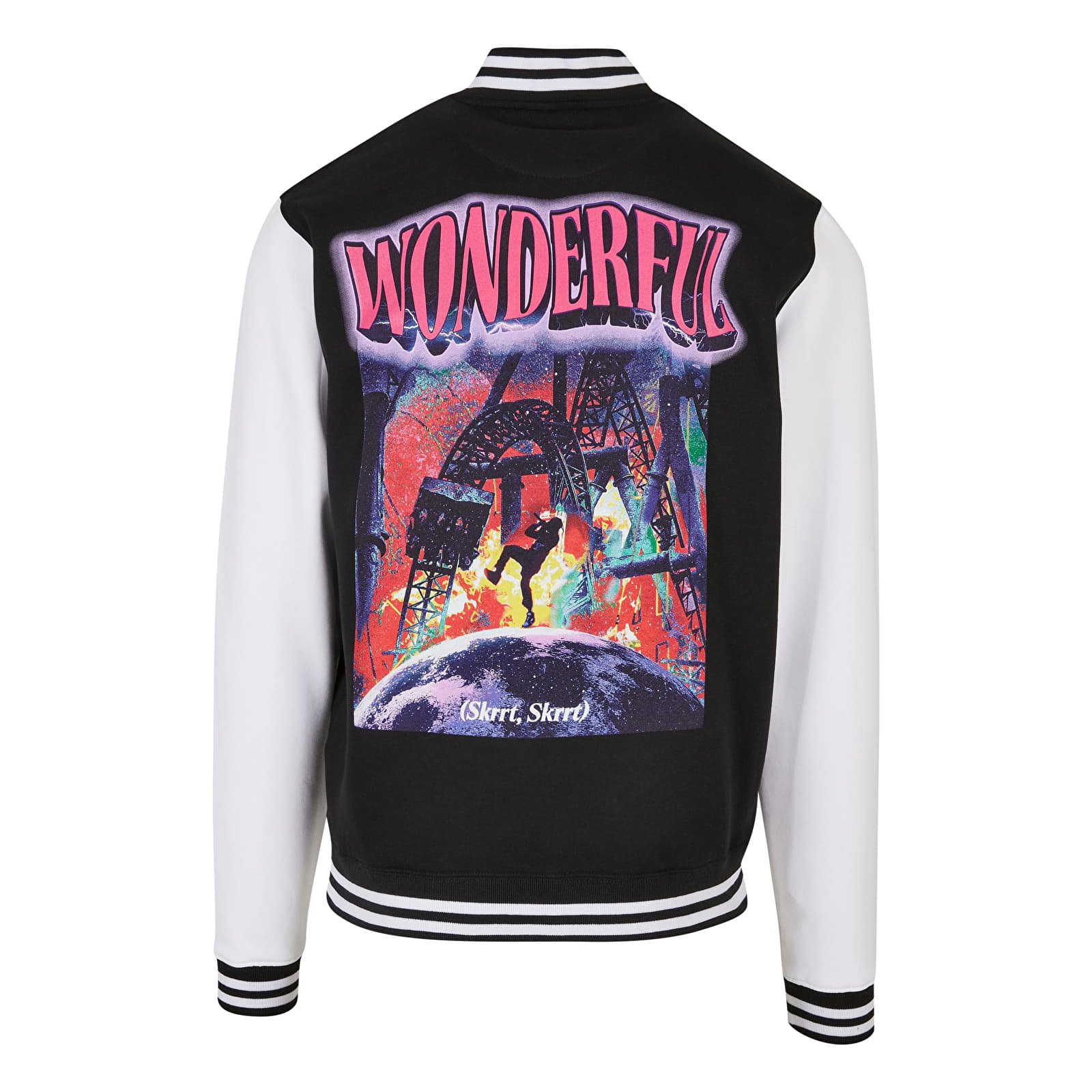 Jakne Urban Classics Wonderful College Jacket Blk/Wht