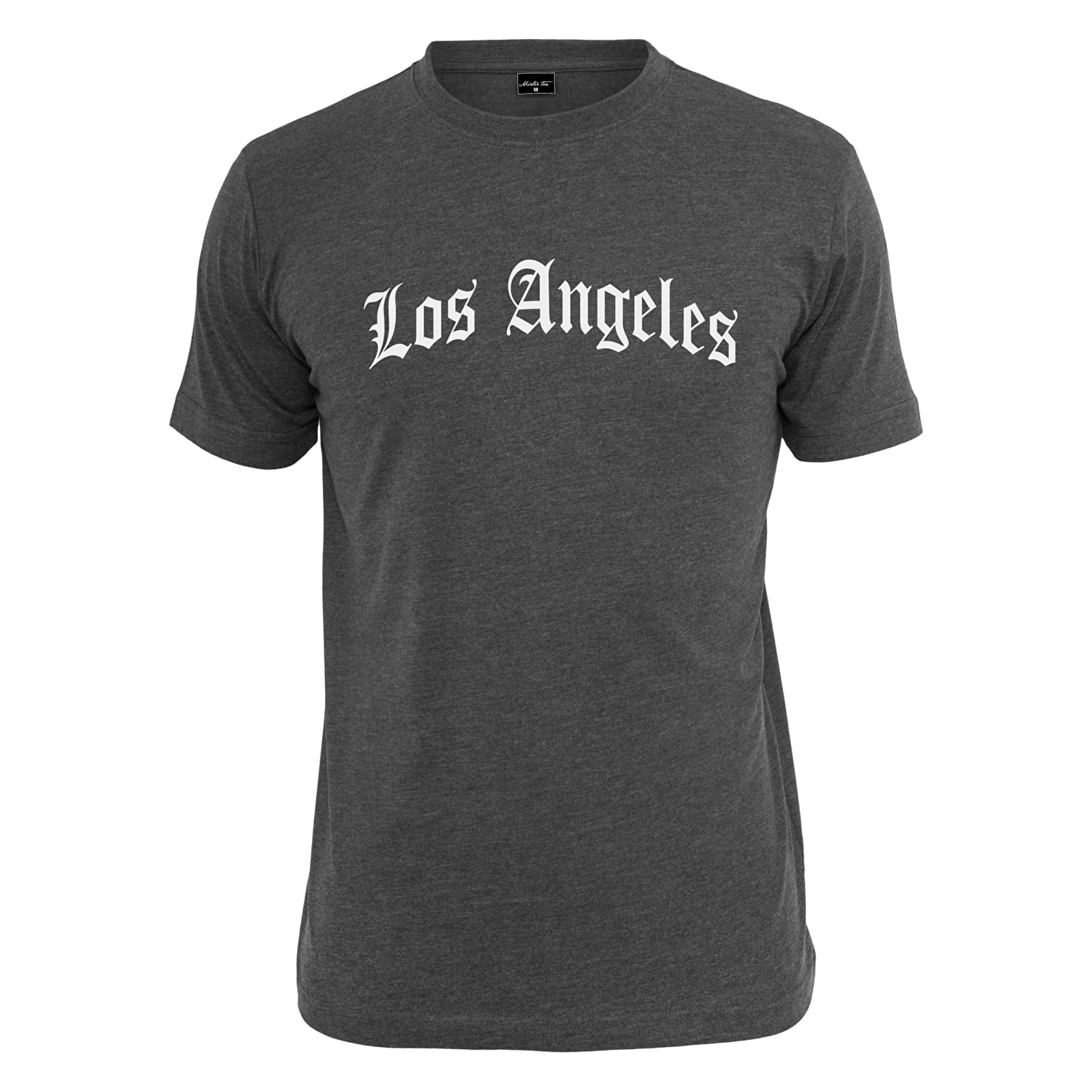 Camisetas Urban Classics Los Angeles Wording Tee Charcoal