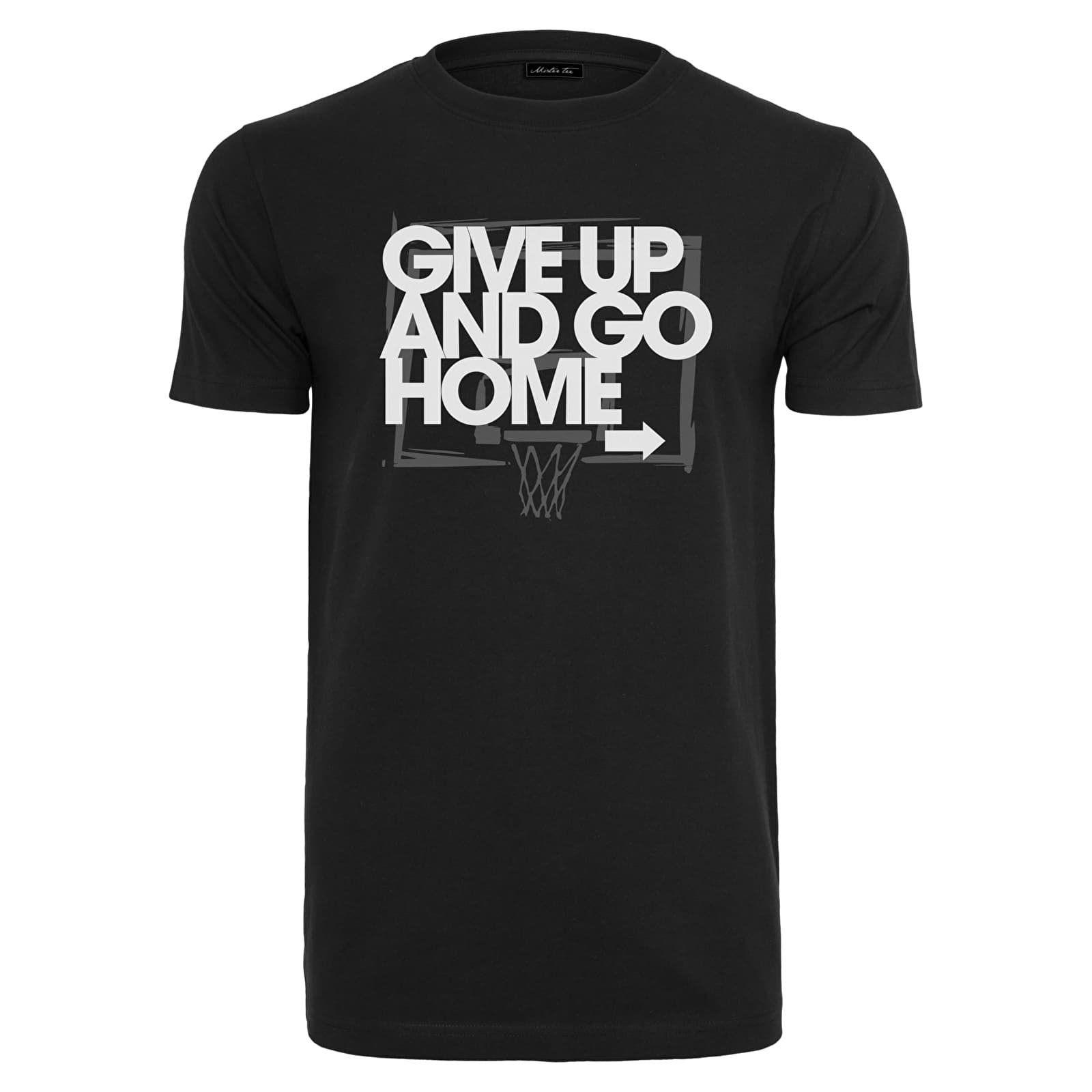 Trička Urban Classics Give Up and Go Home Tee Black