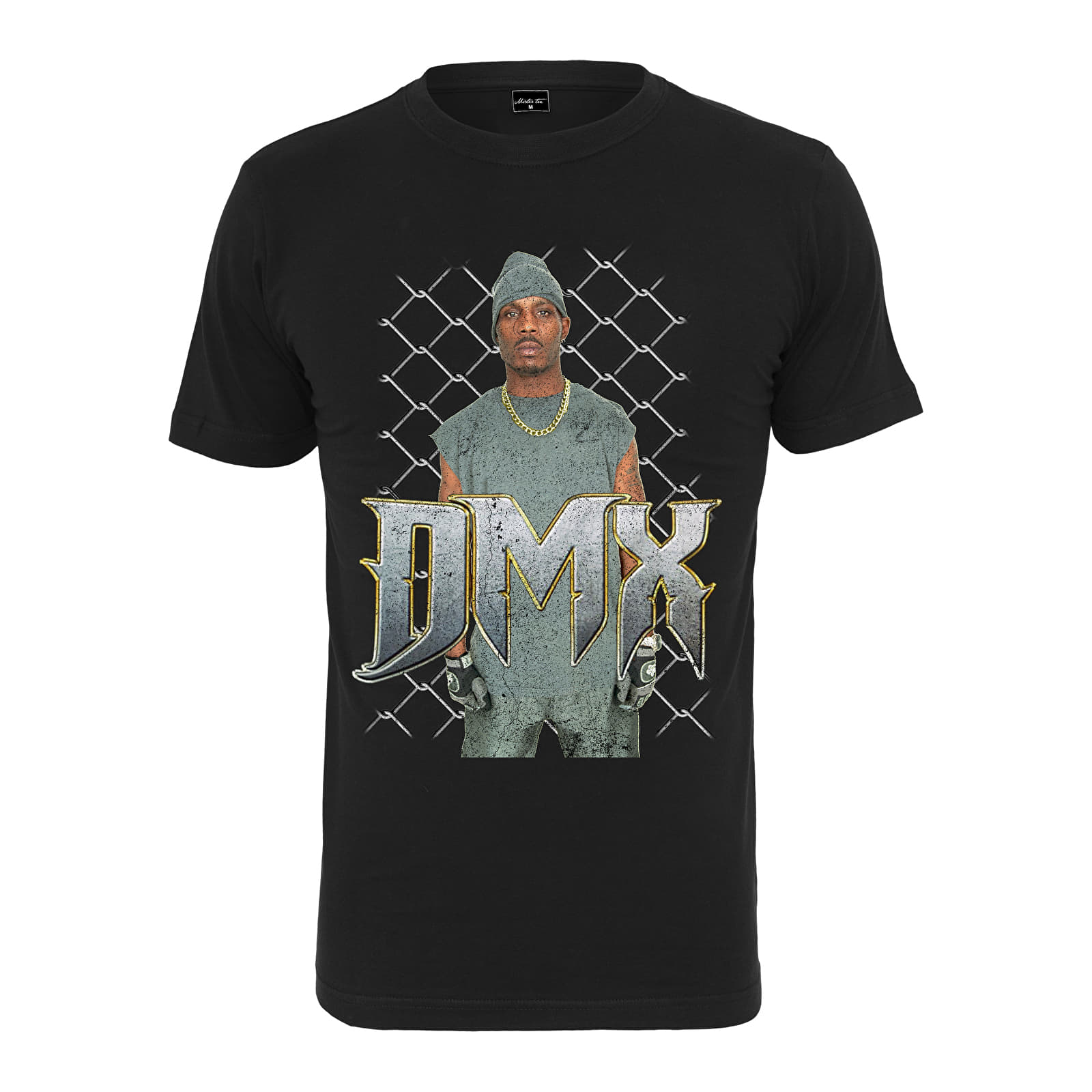 Trička Urban Classics DMX Fence Tee Black