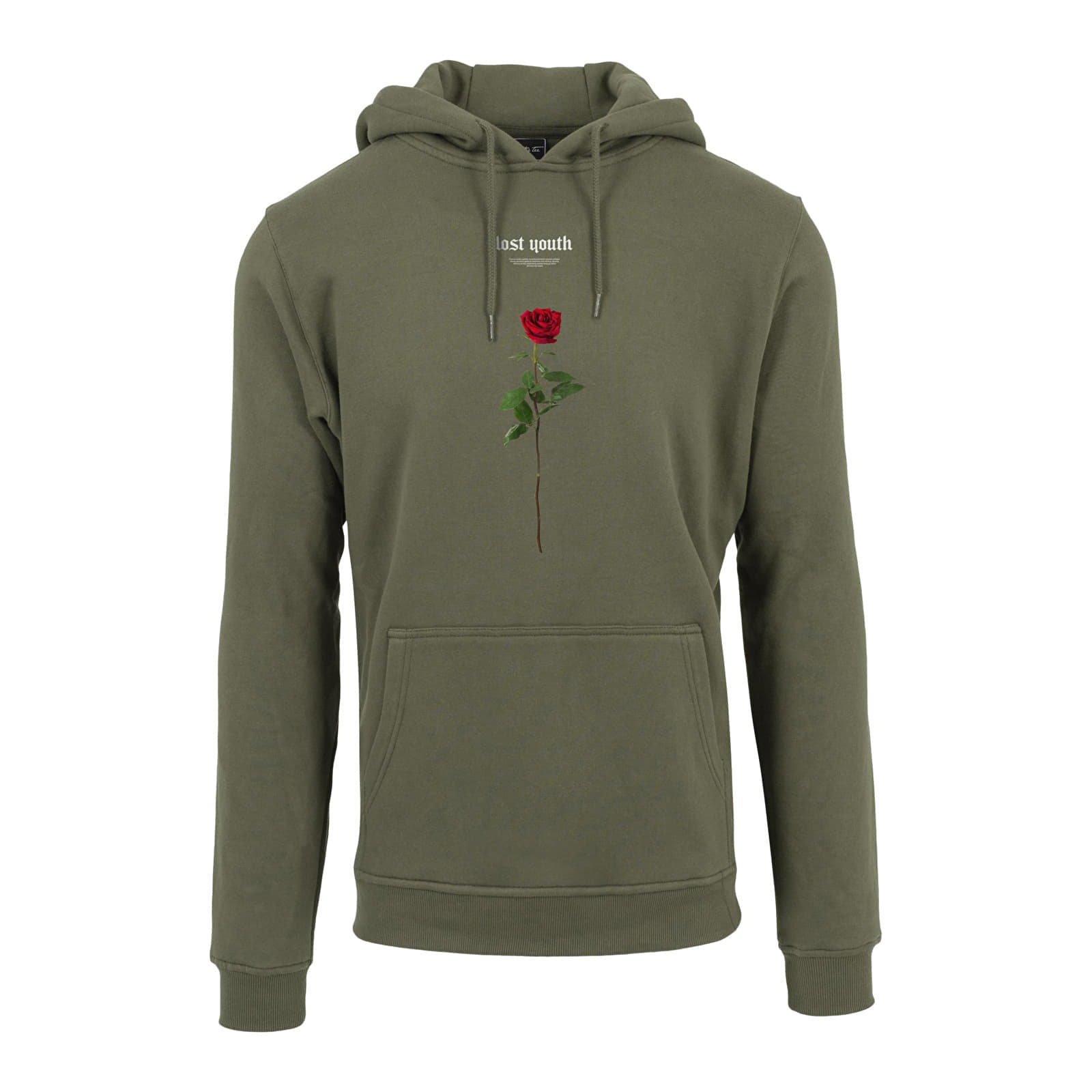 Hanorac Urban Classics Lost Youth Rose Hoody Olive