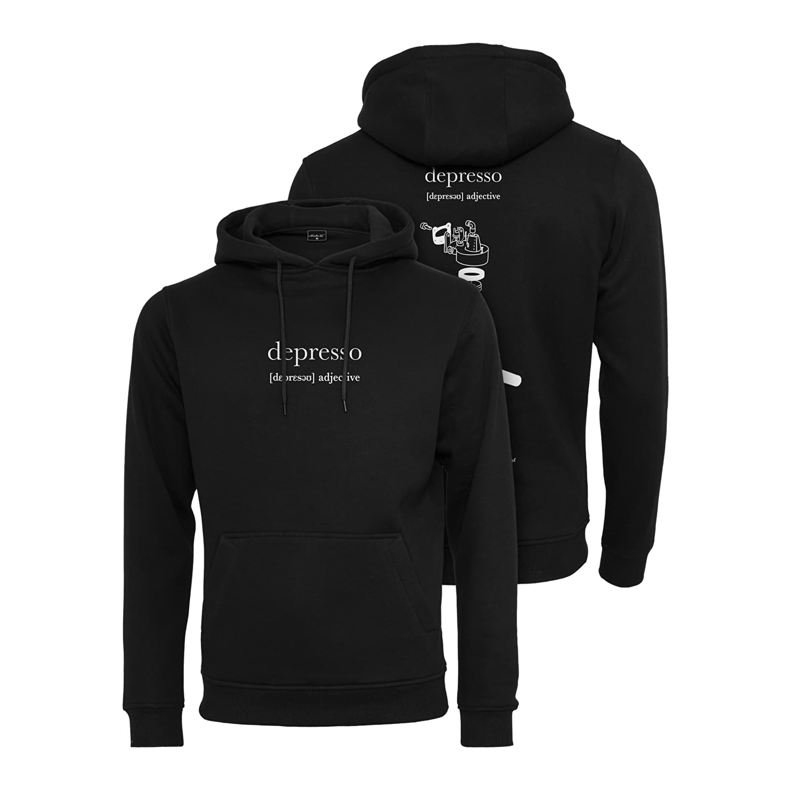 Толстовки та реглани Urban Classics Depresso Hoody Black