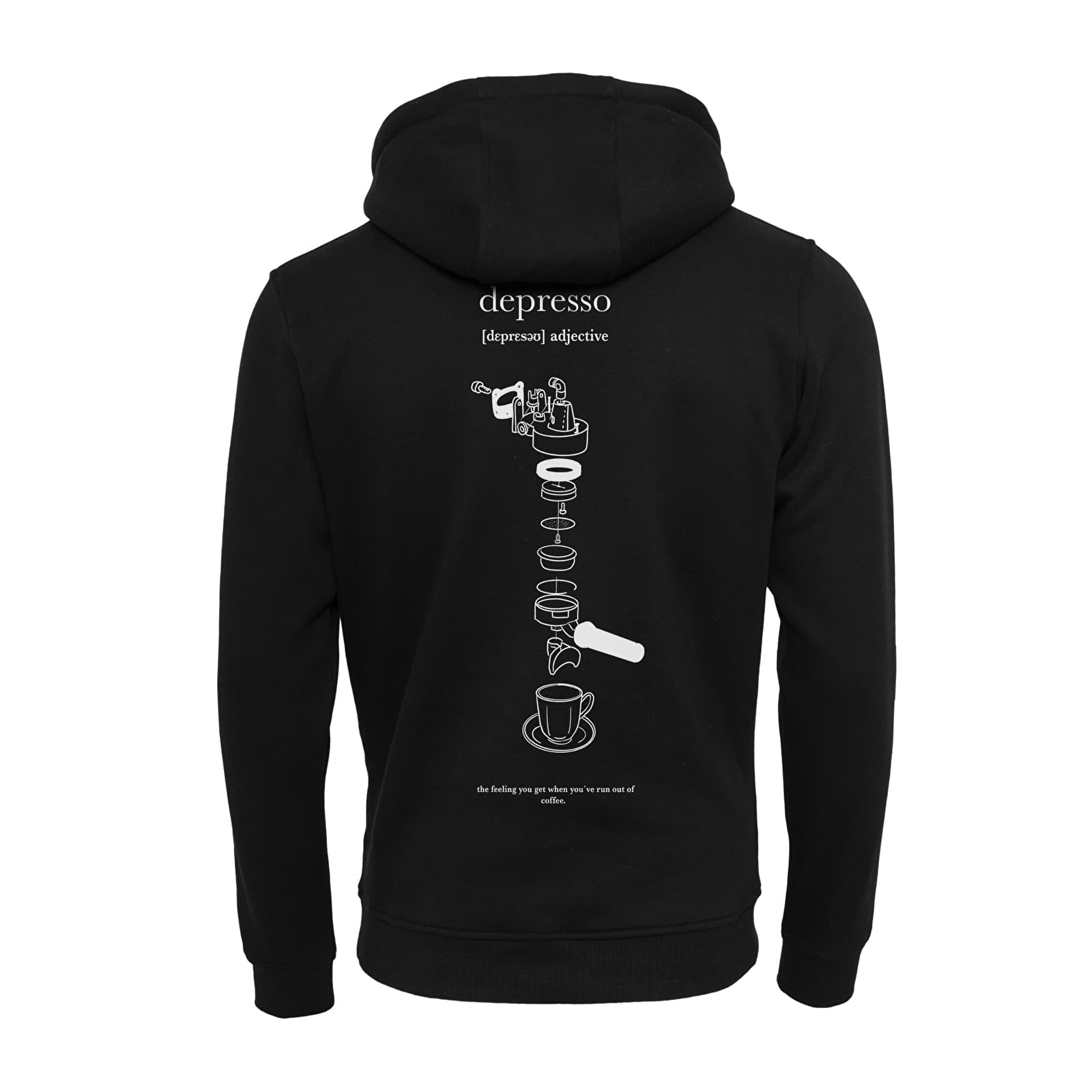 Толстовки та реглани Urban Classics Depresso Hoody Black