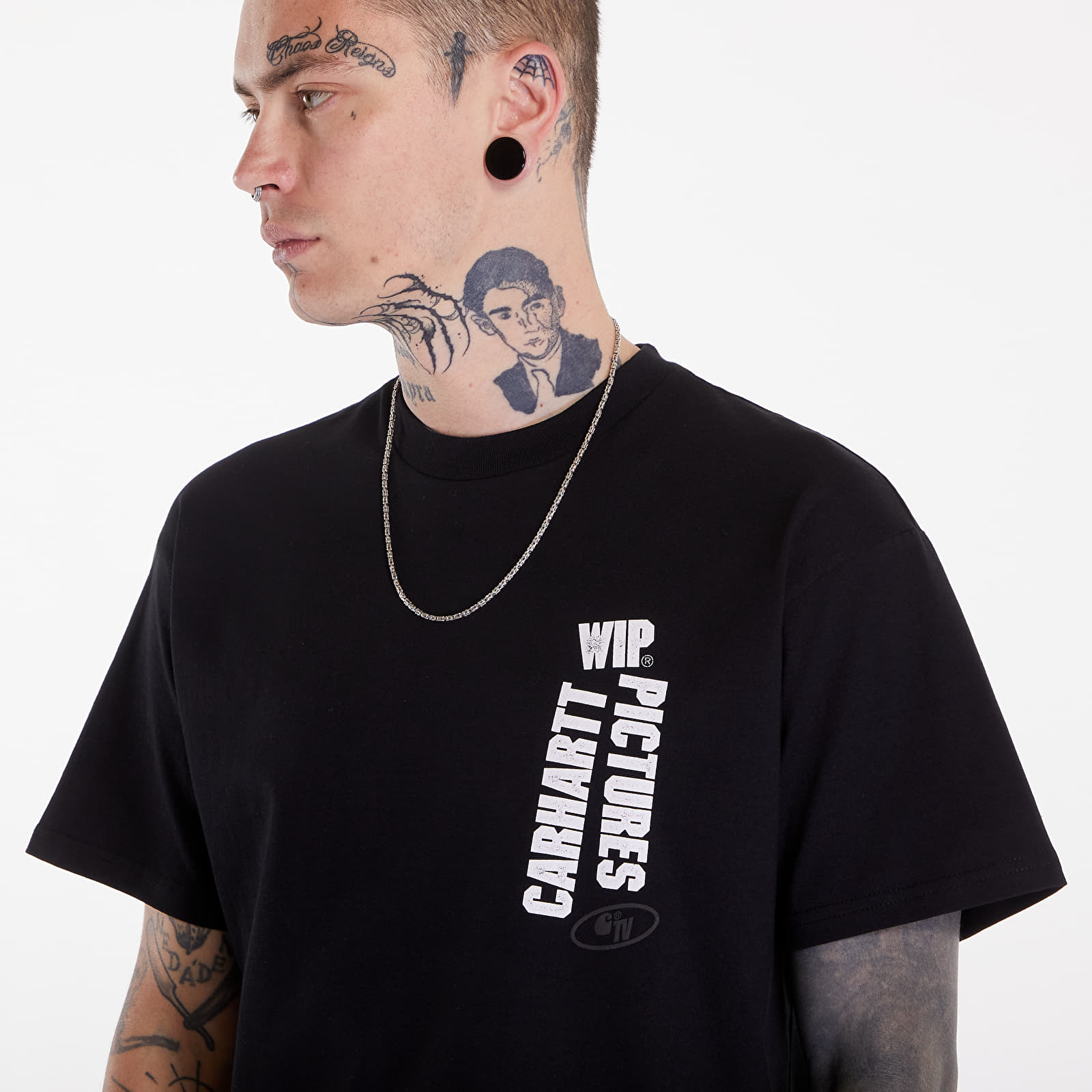 T-Shirts Männer Carhartt WIP Short Sleeve Wip Pictures T-Shirt UNISEX Black