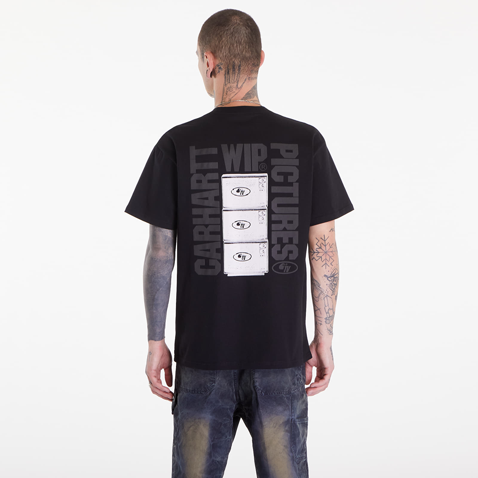 T-Shirts Männer Carhartt WIP Short Sleeve Wip Pictures T-Shirt UNISEX Black