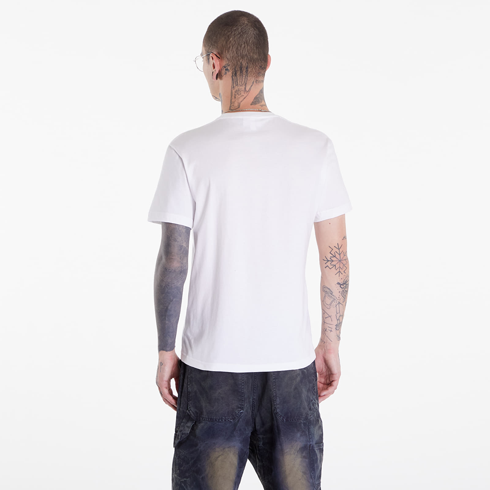 T-särgid LACOSTE  Cotton Jersey Signature Print T-Shirt  White