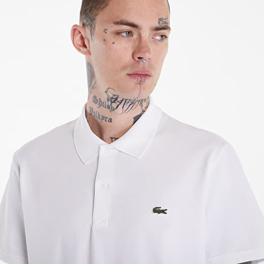 Mens lacoste white polo shirt new arrivals