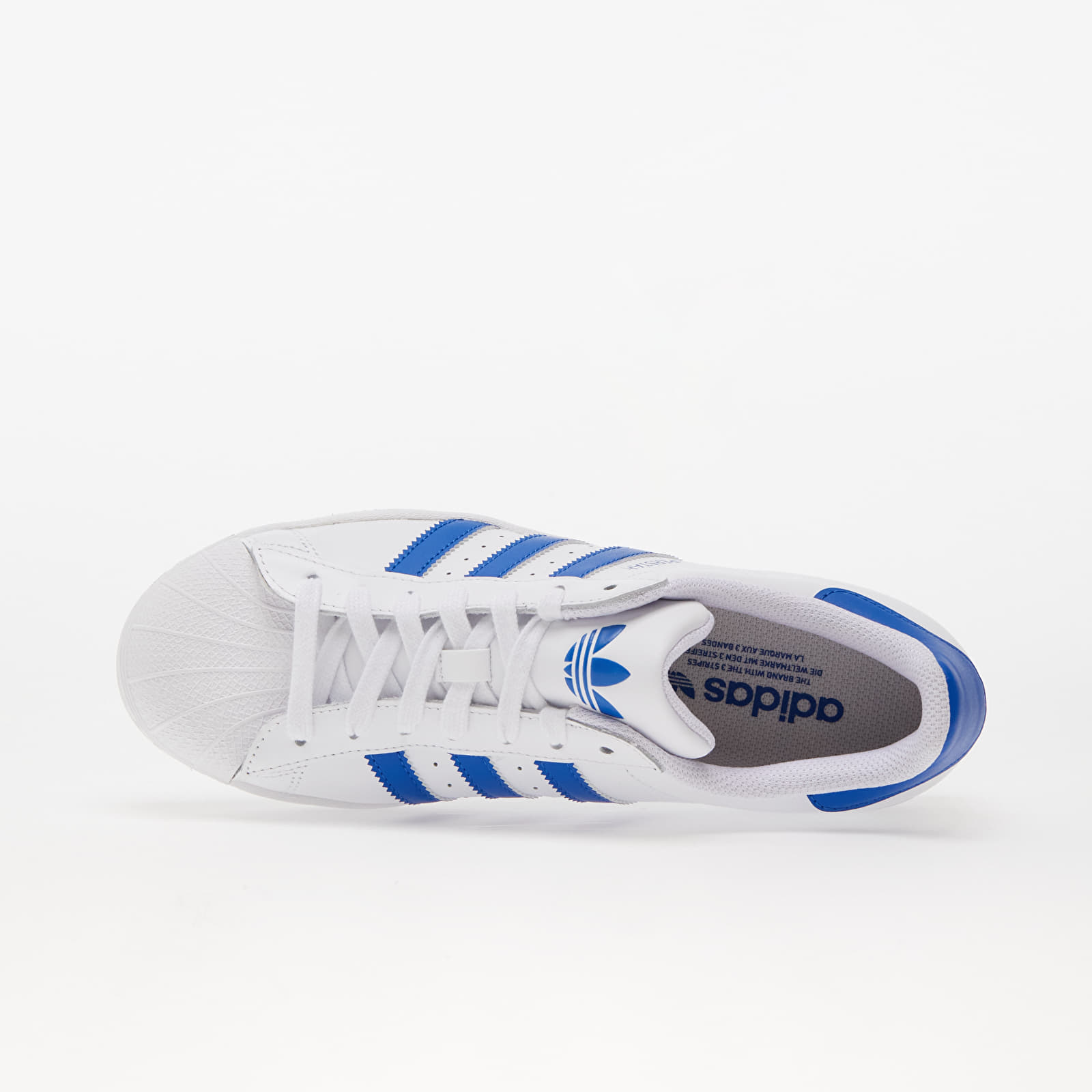 Adidas superstar dark blue stripes discount
