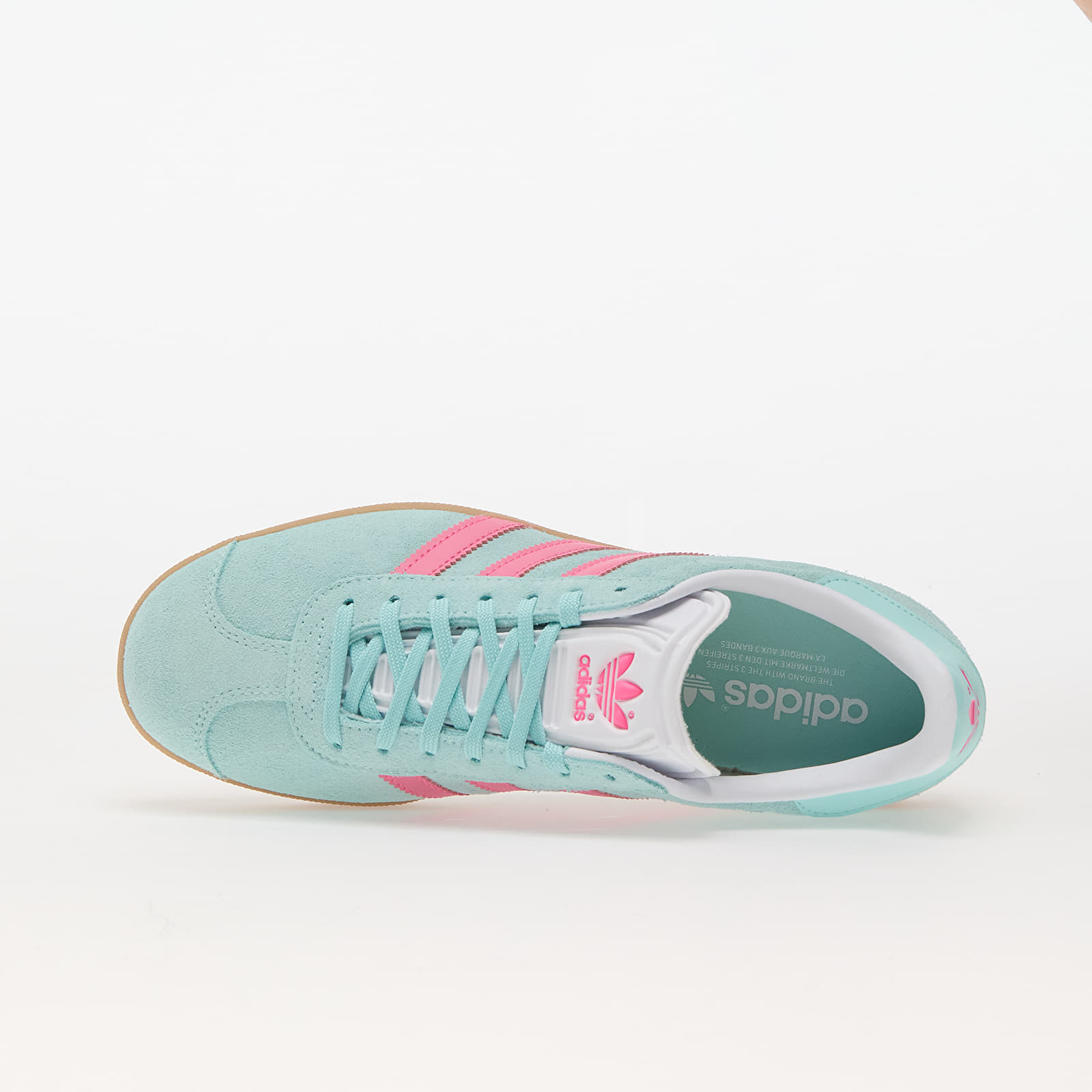 Women's sneakers and shoes adidas Gazelle W Flash Aqua/ Lucid Pink/ Offwhite