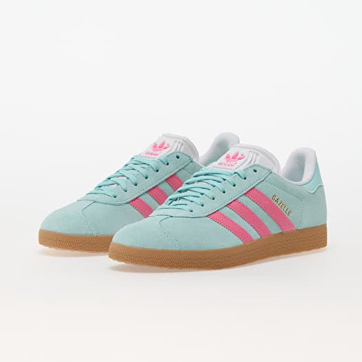 adidas Gazelle W Flash Aqua/ Lucid Pink/ Offwhite | Queens