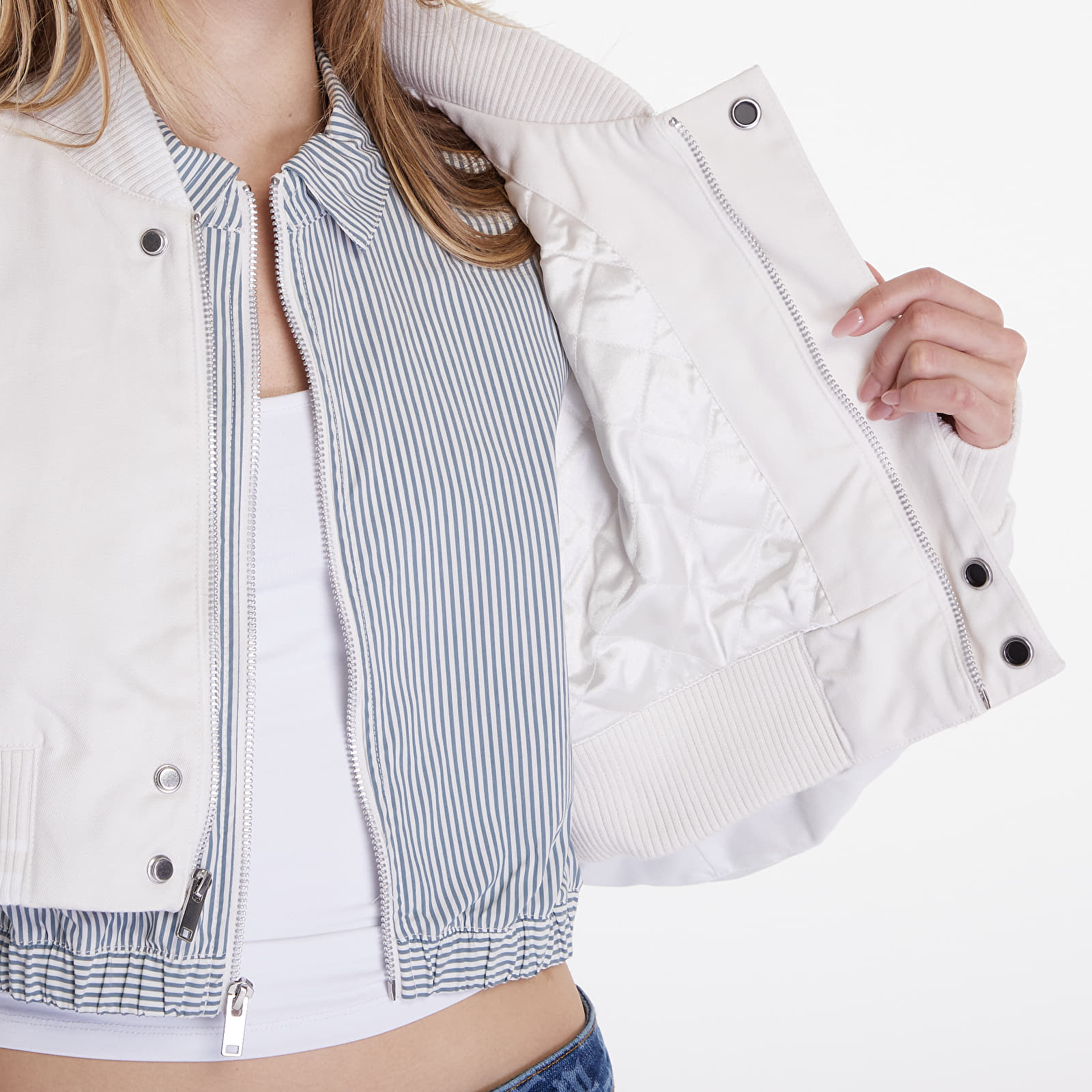 Jacken Nike Sportswear Destroyer Women's Cropped Canvas Jacket Phantom/ Summit White/ Summit White