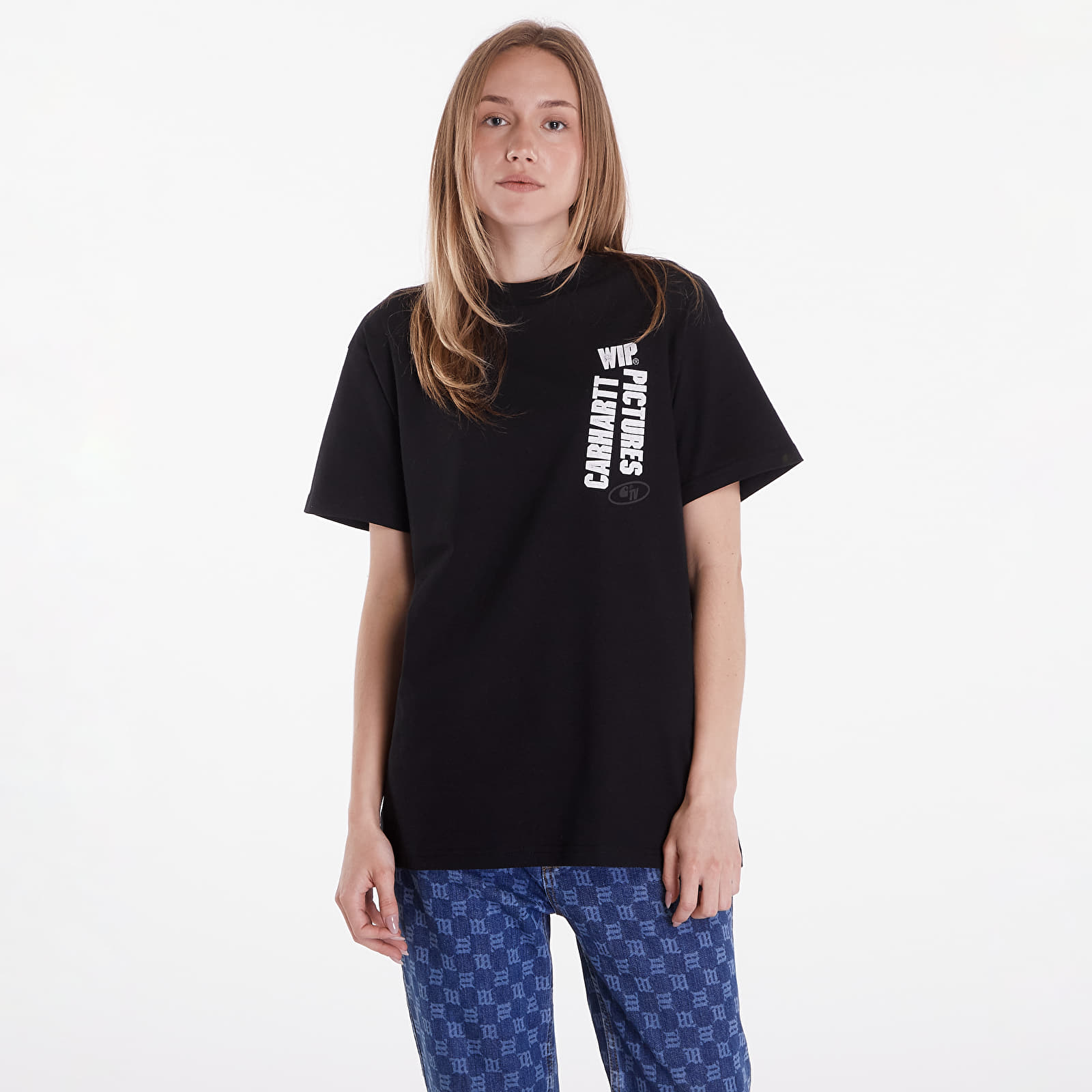 T-Shirts Männer Carhartt WIP Short Sleeve Wip Pictures T-Shirt UNISEX Black