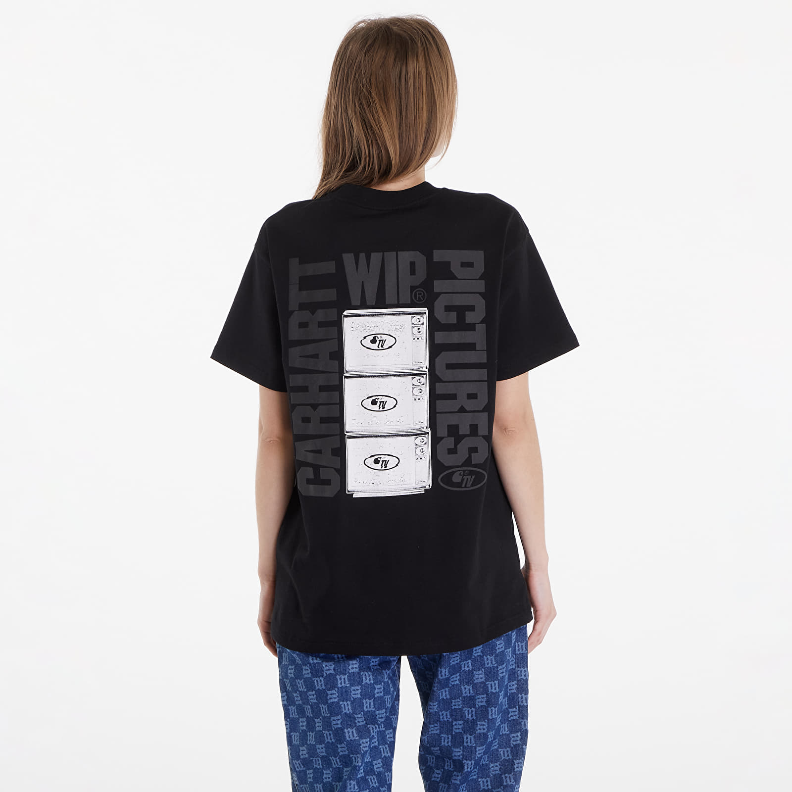 T-Shirts Männer Carhartt WIP Short Sleeve Wip Pictures T-Shirt UNISEX Black