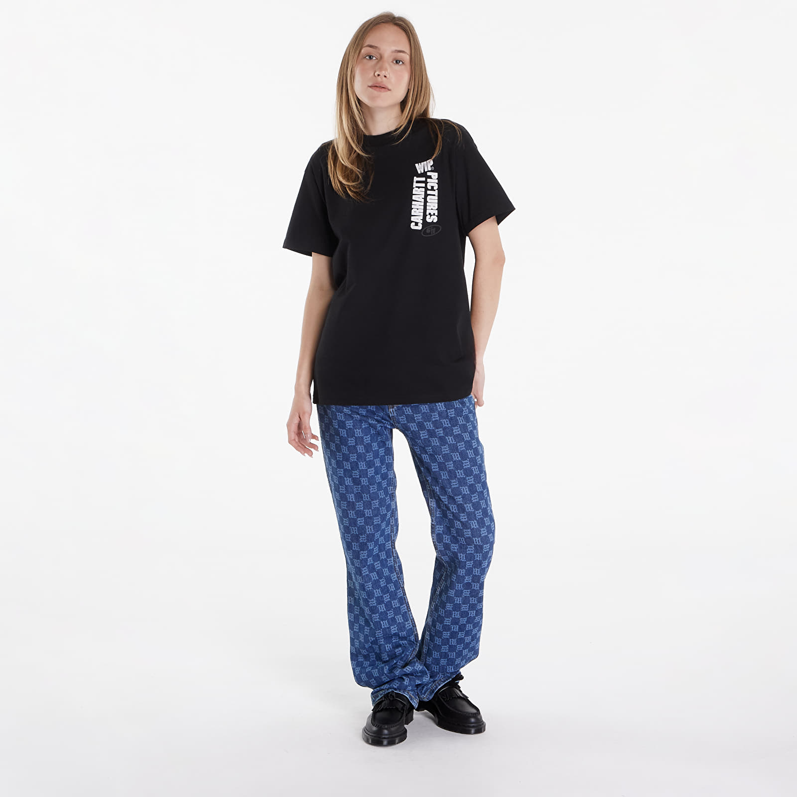 T-Shirts Männer Carhartt WIP Short Sleeve Wip Pictures T-Shirt UNISEX Black