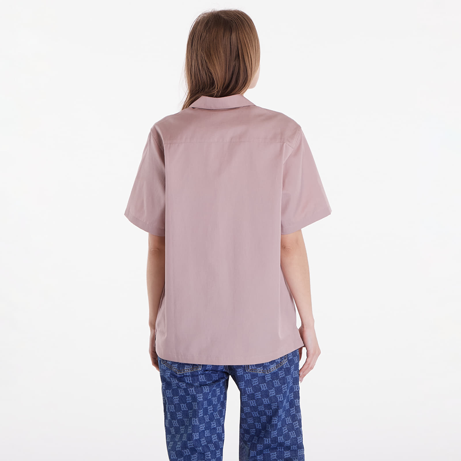 Men's shirts Carhartt WIP Short Sleeve Delray Shirt UNISEX Glassy Pink/ Black