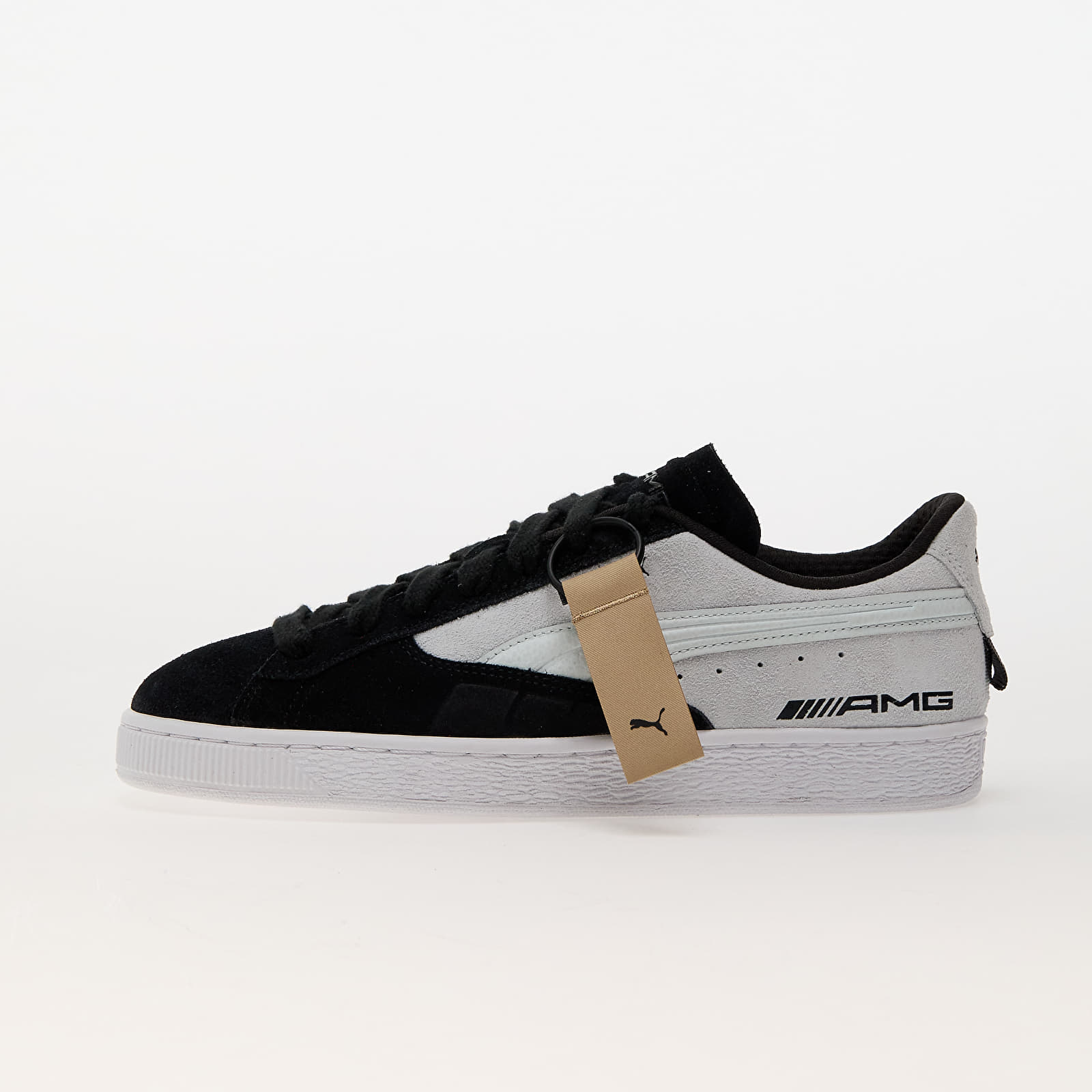 Men's sneakers and shoes Puma x AMG Suede T Black/ Dewdrop