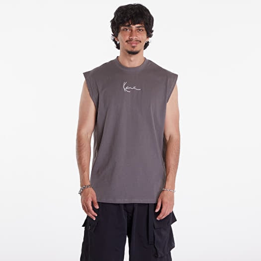 T-shirt Karl Kani Small Signature Essential Sleeveless Tee Anthracite