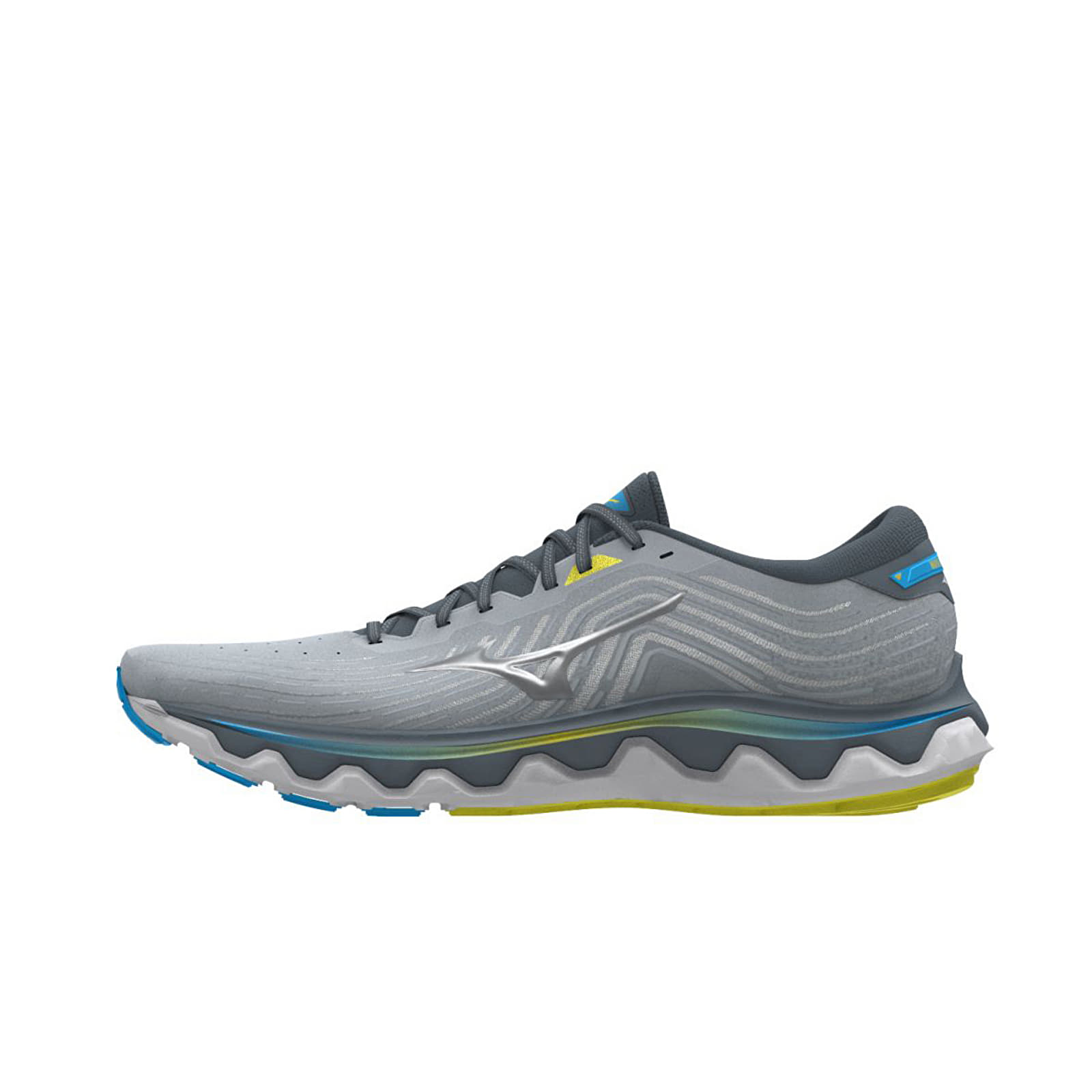 Vīriešu čības un apavi Mizuno Wave Horizon 6 PBlue/ Silver/ Bolt2Neon