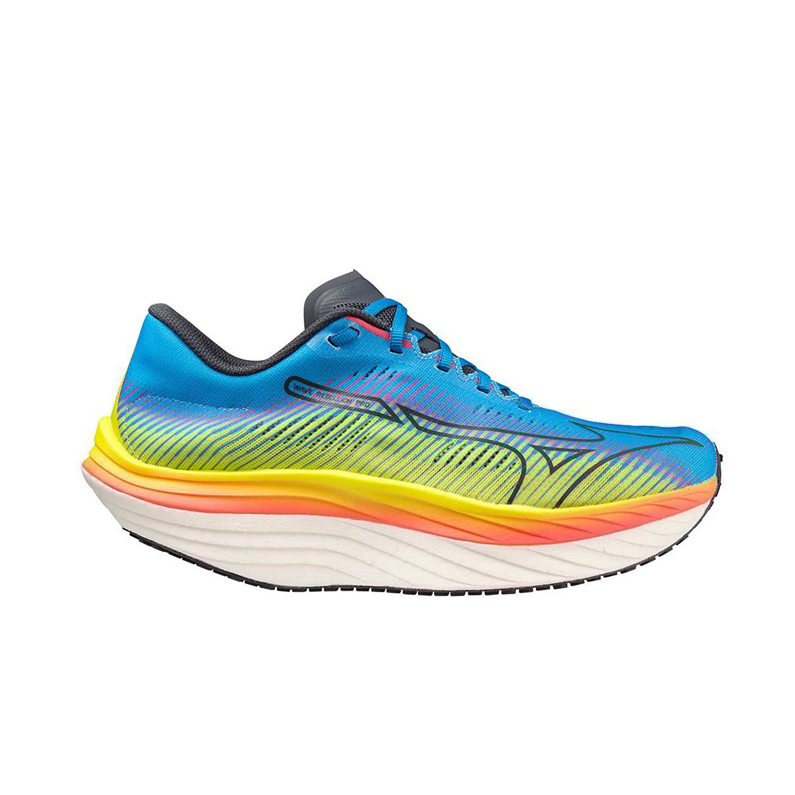 Scarpe uomo Mizuno Wave Rebellion Pro Bolt2Neon/ OBlue/ JBlue