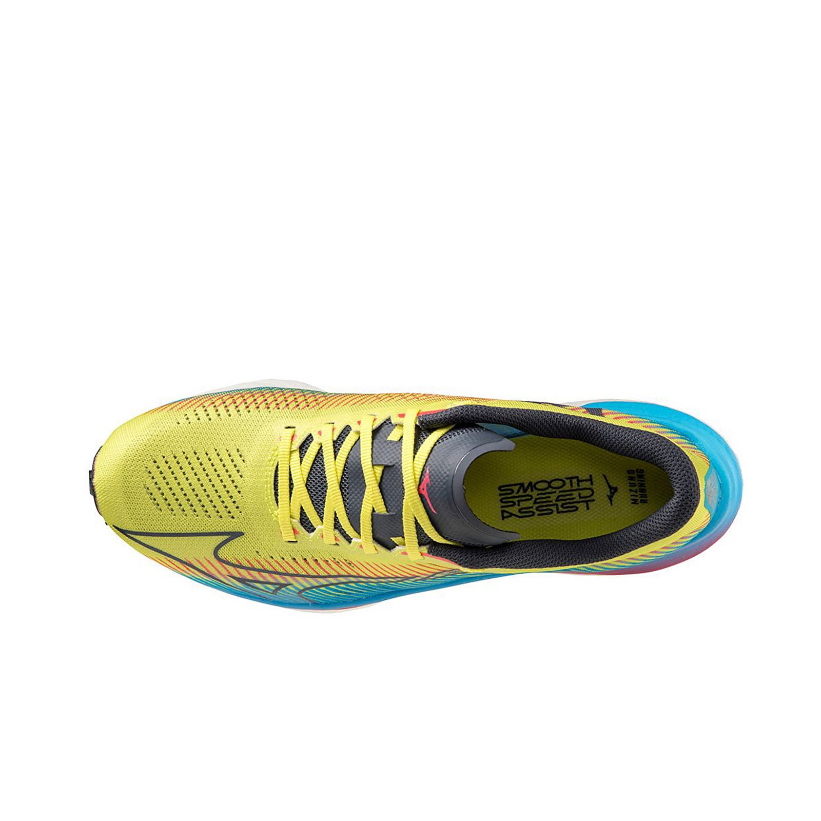 Scarpe uomo Mizuno Wave Rebellion Pro Bolt2Neon/ OBlue/ JBlue