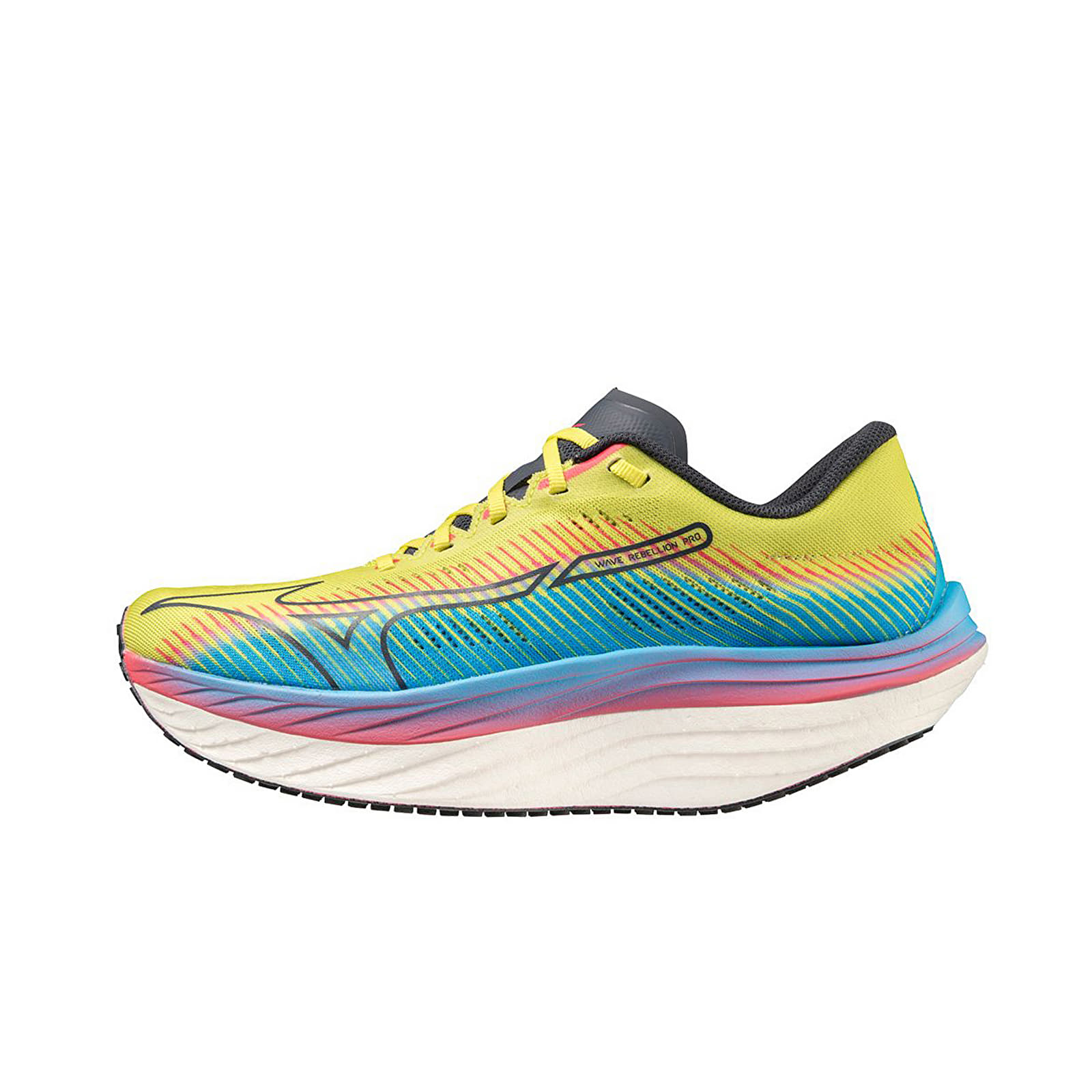 Scarpe uomo Mizuno Wave Rebellion Pro Bolt2Neon/ OBlue/ JBlue