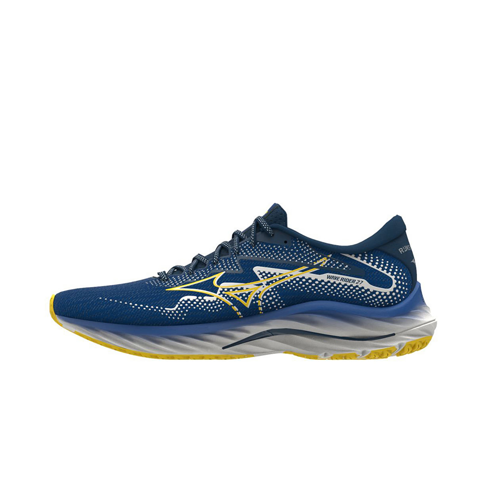 Herenschoenen Mizuno Wave Rider 27 LBlue/ Zinnia/ Poseidon