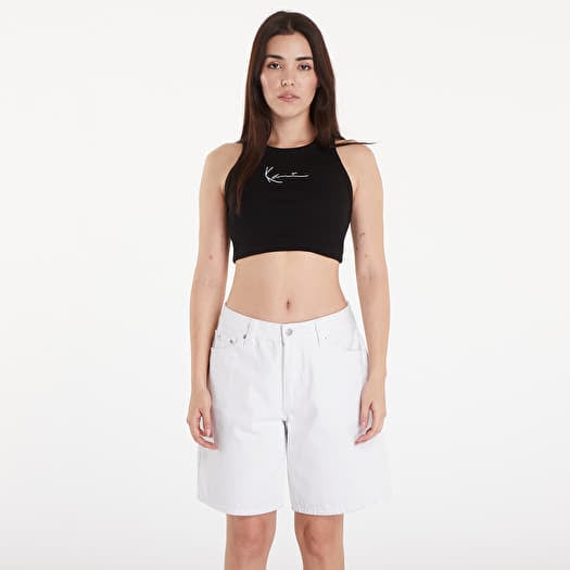 Top Karl Kani Small Signature Essential Racer Rib Top Black