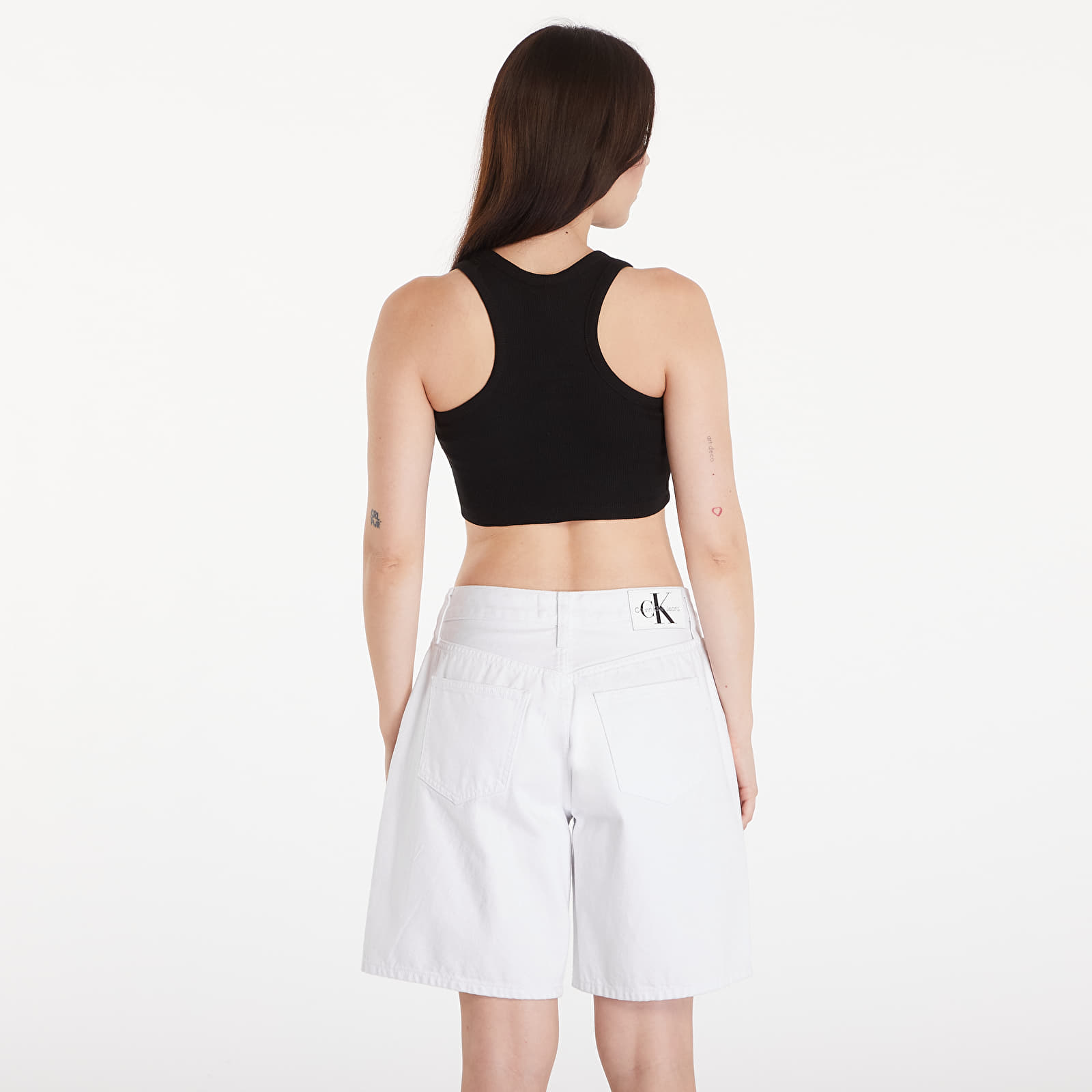 Tops Karl Kani Small Signature Essential Racer Rib Top Black