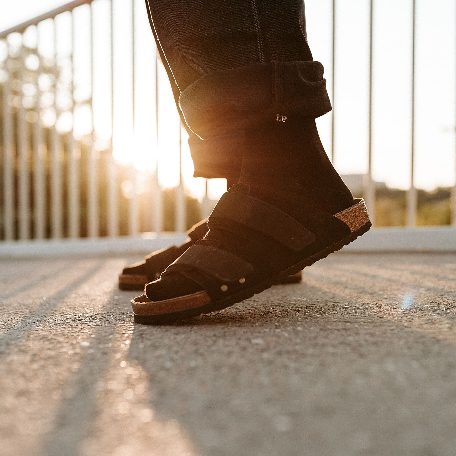 Men's sneakers and shoes Birkenstock Uji Nubuck/Suede Leather Black
