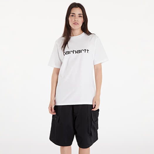 Tričko Carhartt WIP S/S Script T-Shirt White/ Black