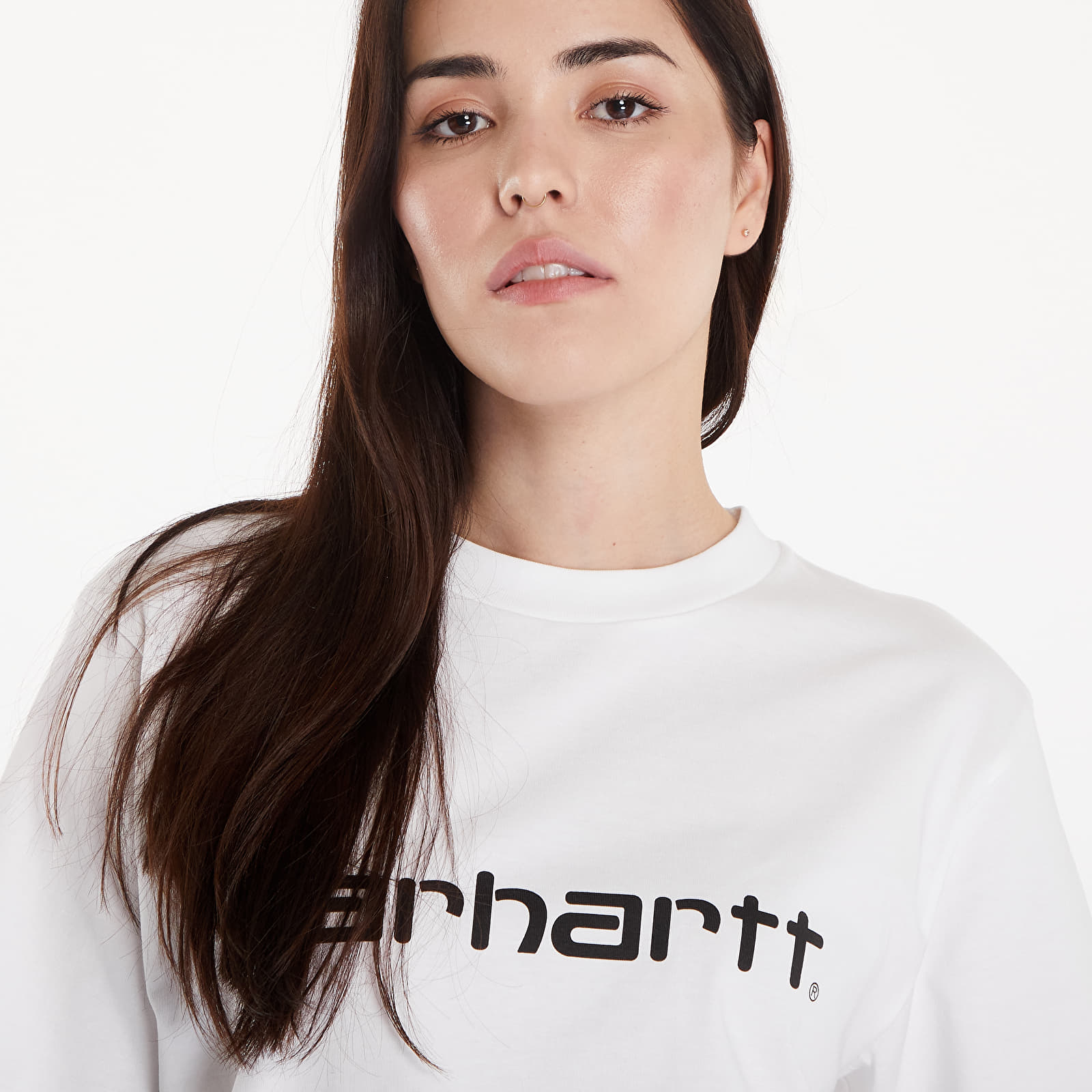 Herren-T-Shirts Carhartt WIP S/S Script T-Shirt White/ Black 