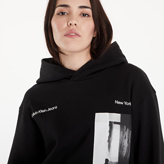Men s sweatshirts Calvin Klein Jeans Serenity Multi Graphic Hoodie UNISEX Black Queens
