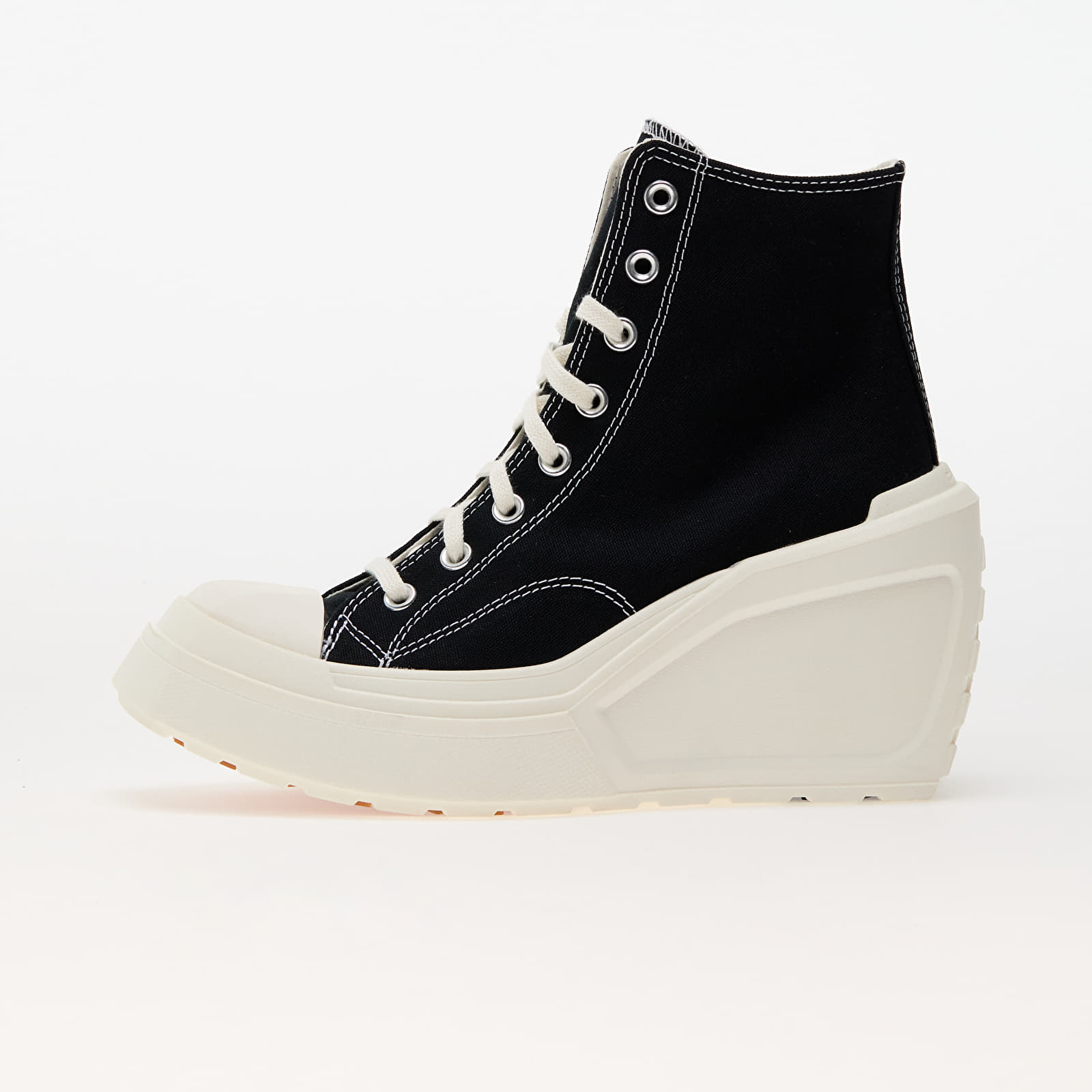 Women's sneakers and shoes Converse Chuck 70 De Luxe Wedge Black/ Black/ Egret