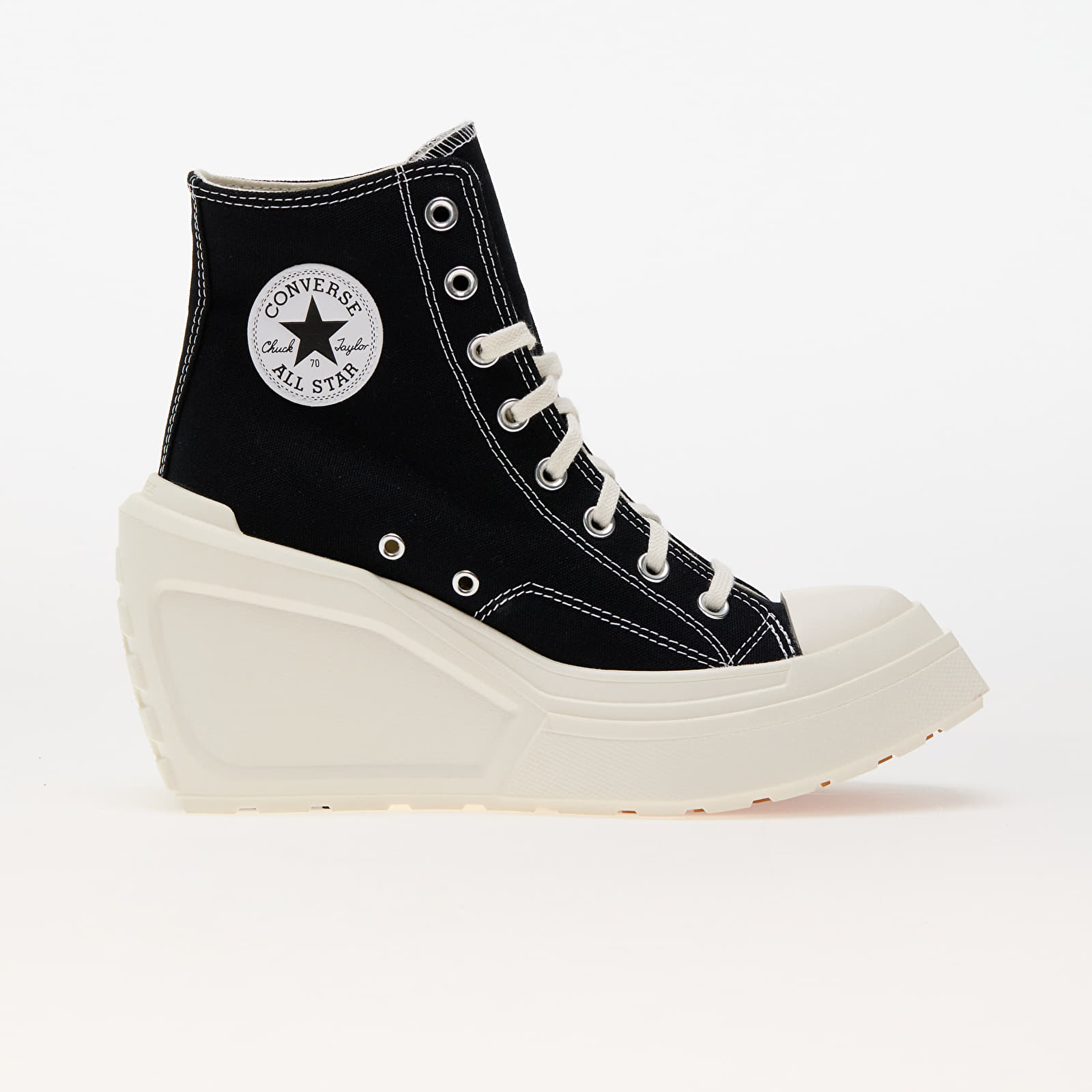 Women's sneakers and shoes Converse Chuck 70 De Luxe Wedge Black/ Black/ Egret